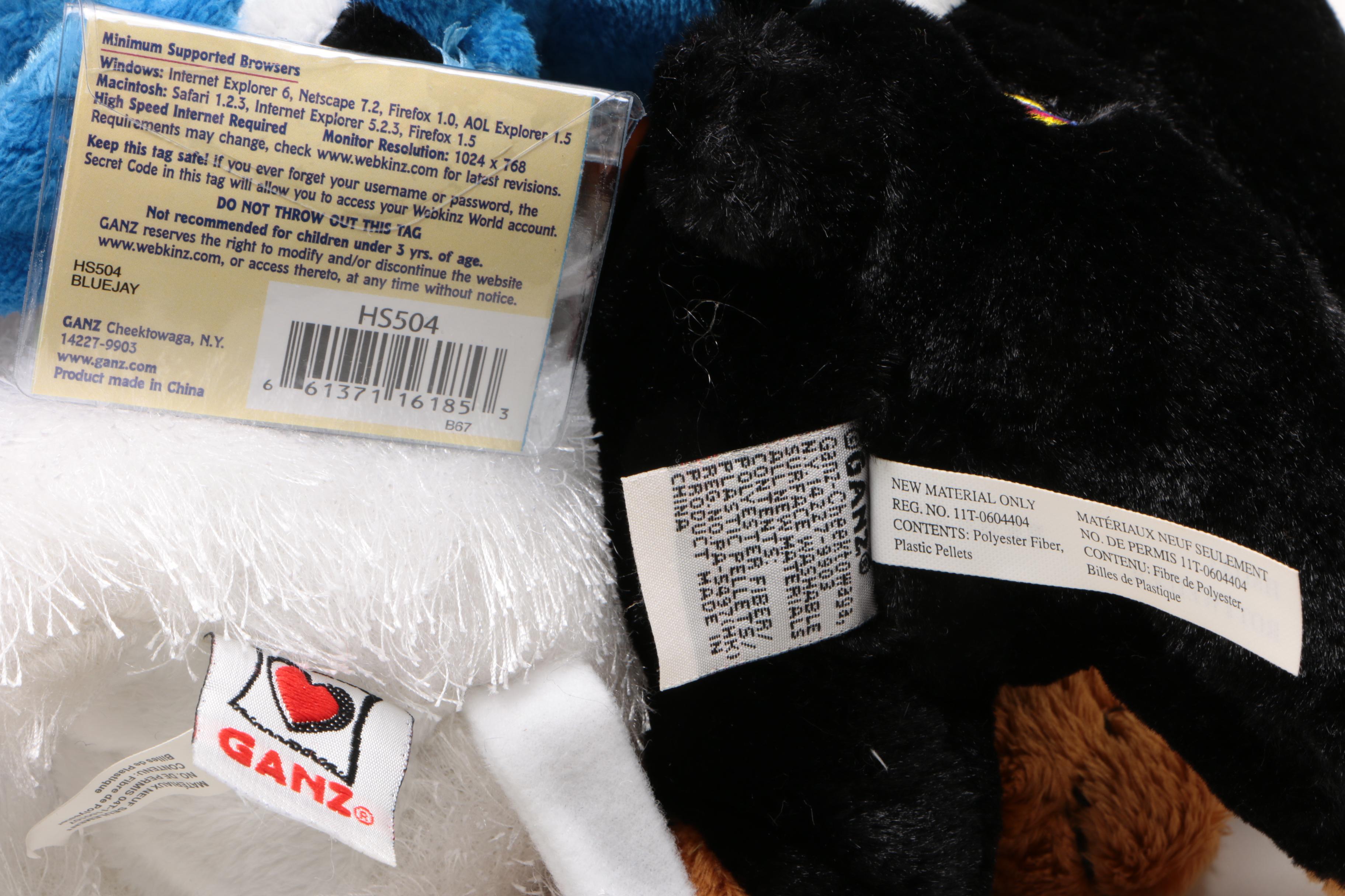 Ganz Webkinz Stuffed Animals
