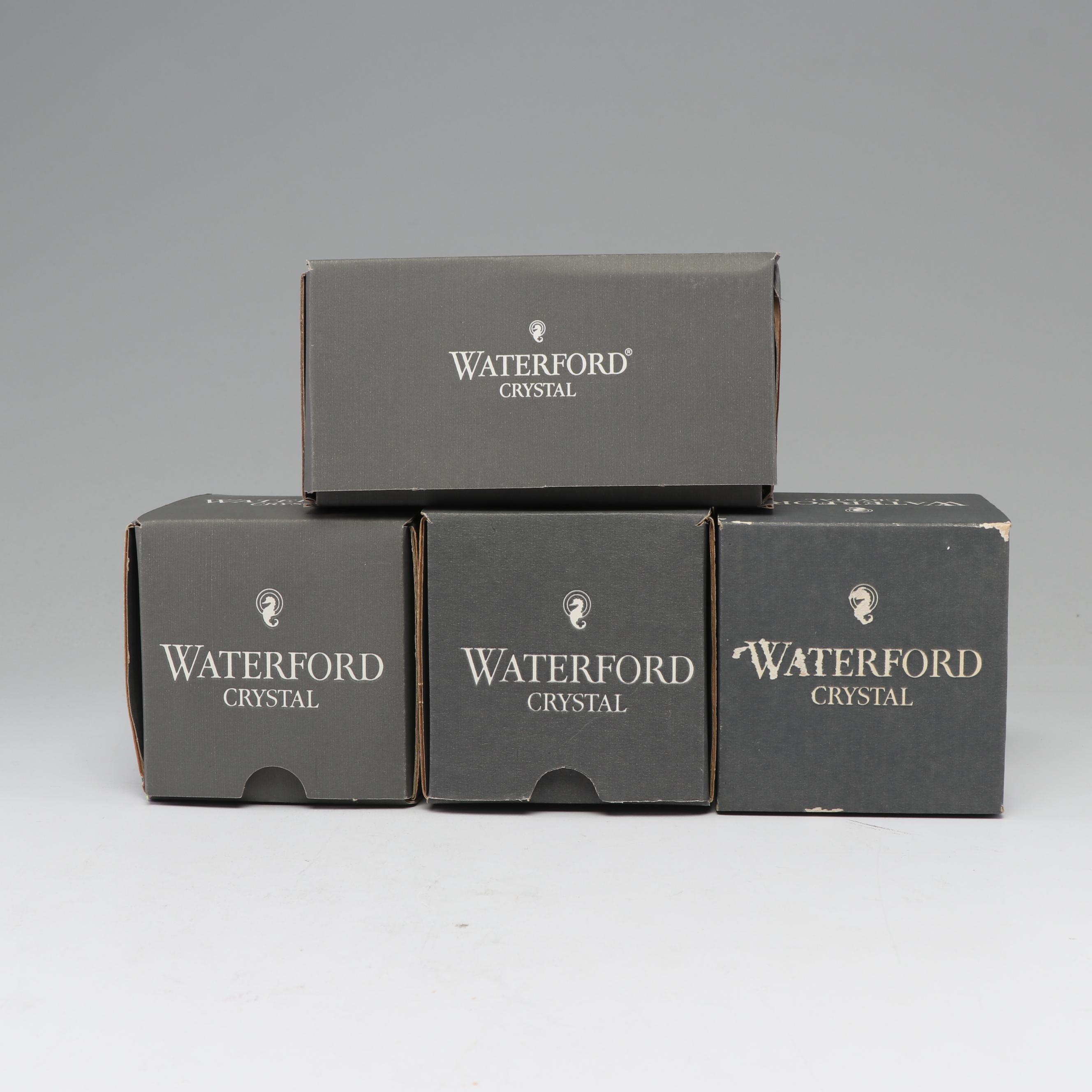 Waterford Crystal "Westie Dog" Figurines and Horse Bottle Stopper