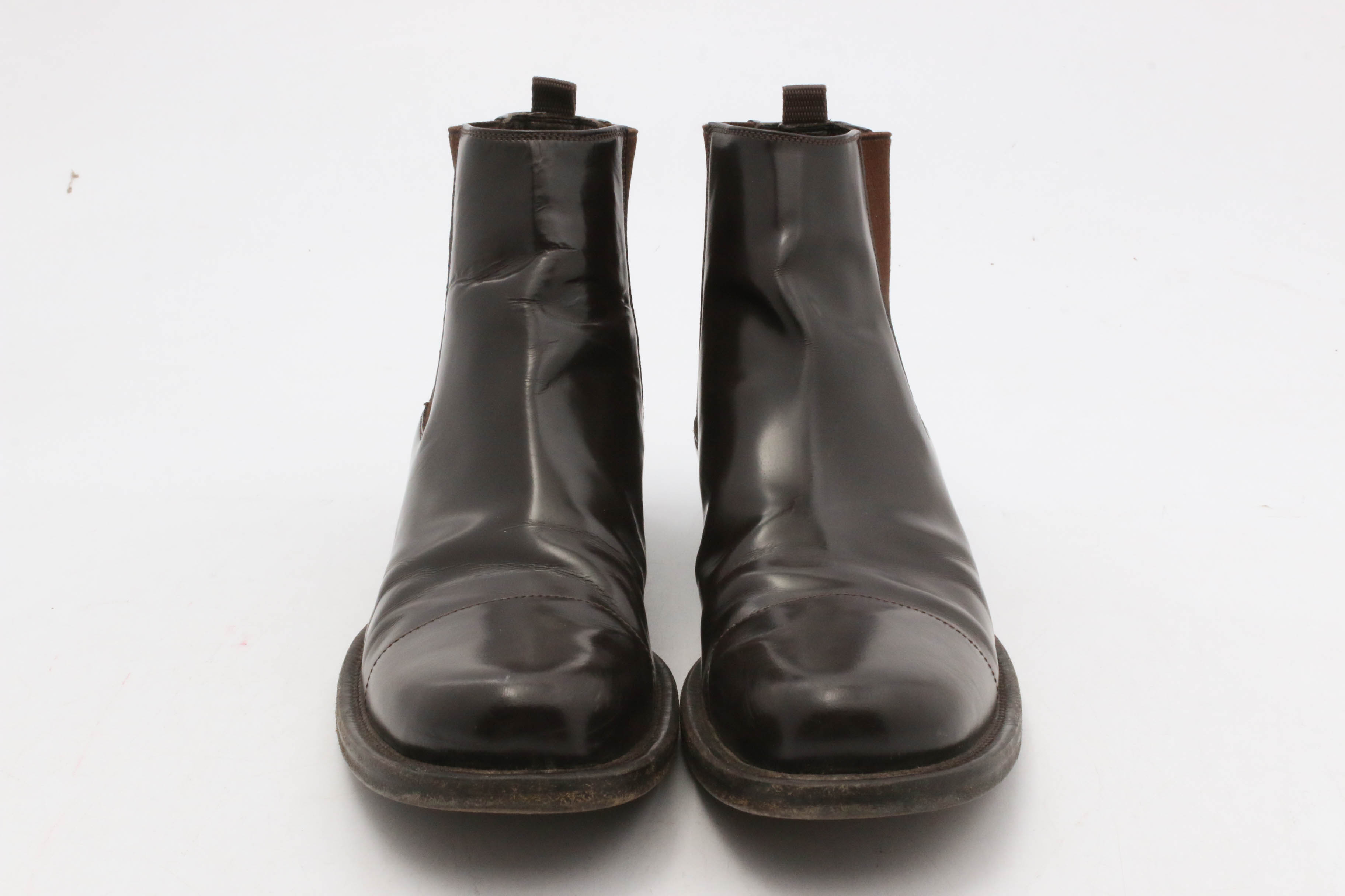 Men's Prada Leather Chelsea Boots