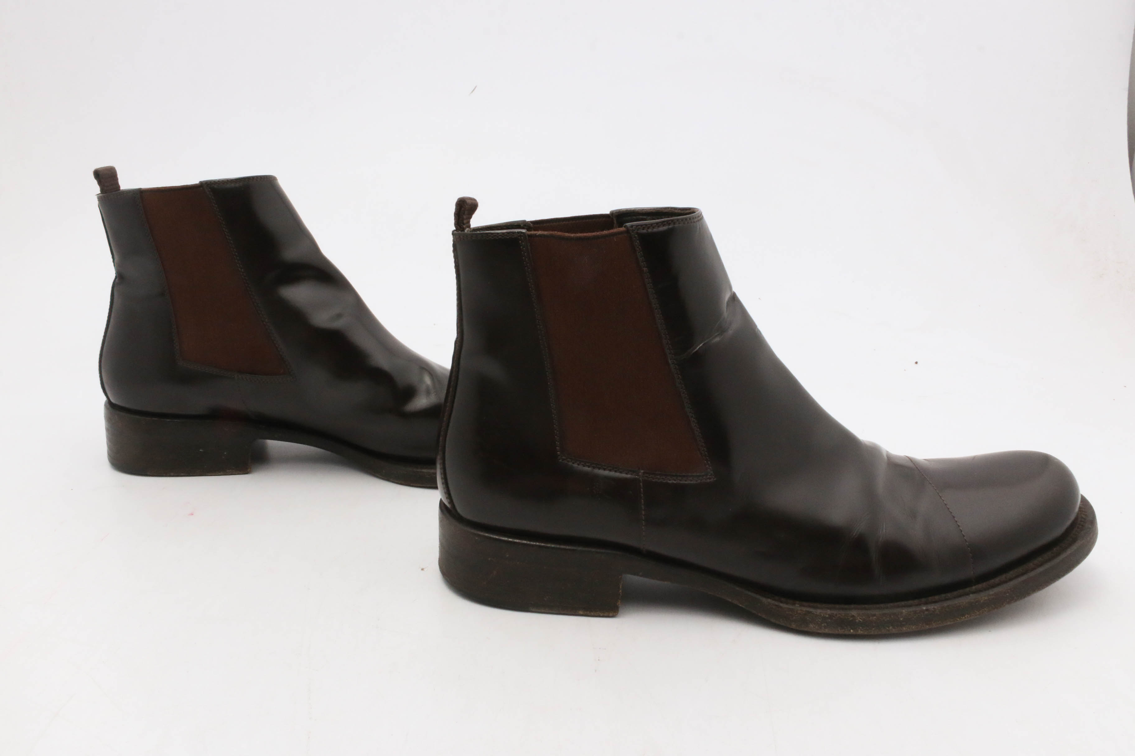 Men's Prada Leather Chelsea Boots