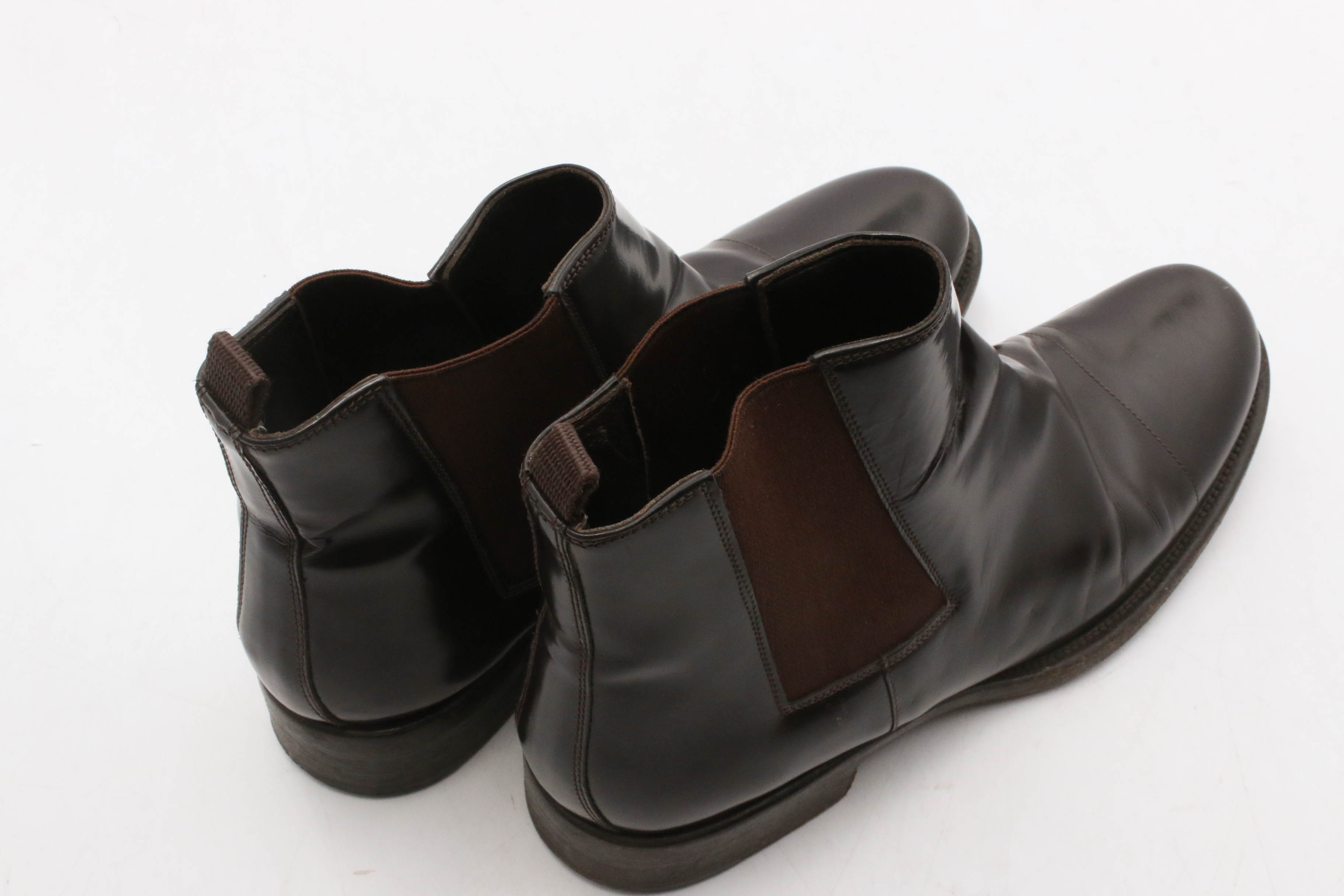 Men's Prada Leather Chelsea Boots