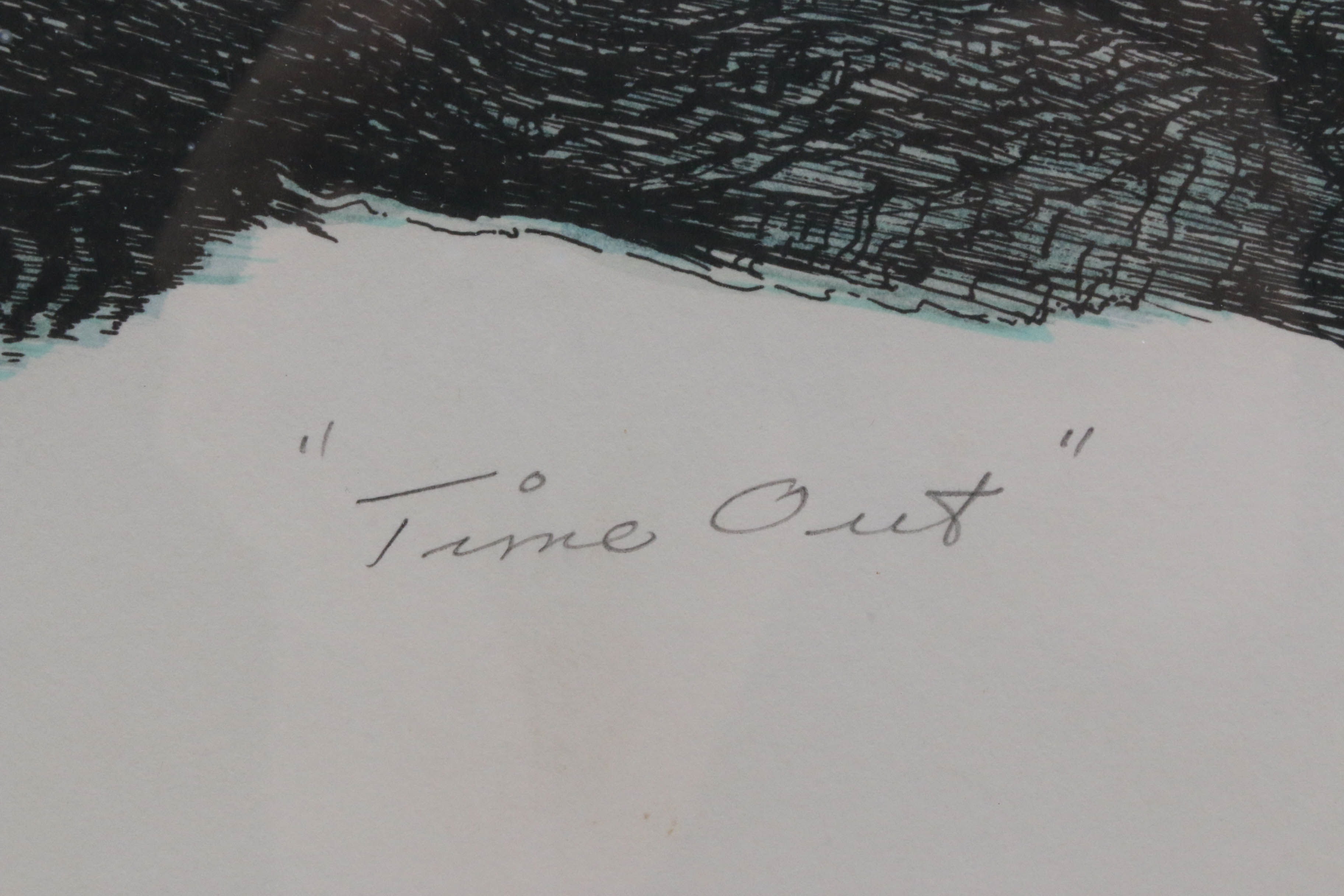 Alan E. Carmen Lithograph "Time Out"