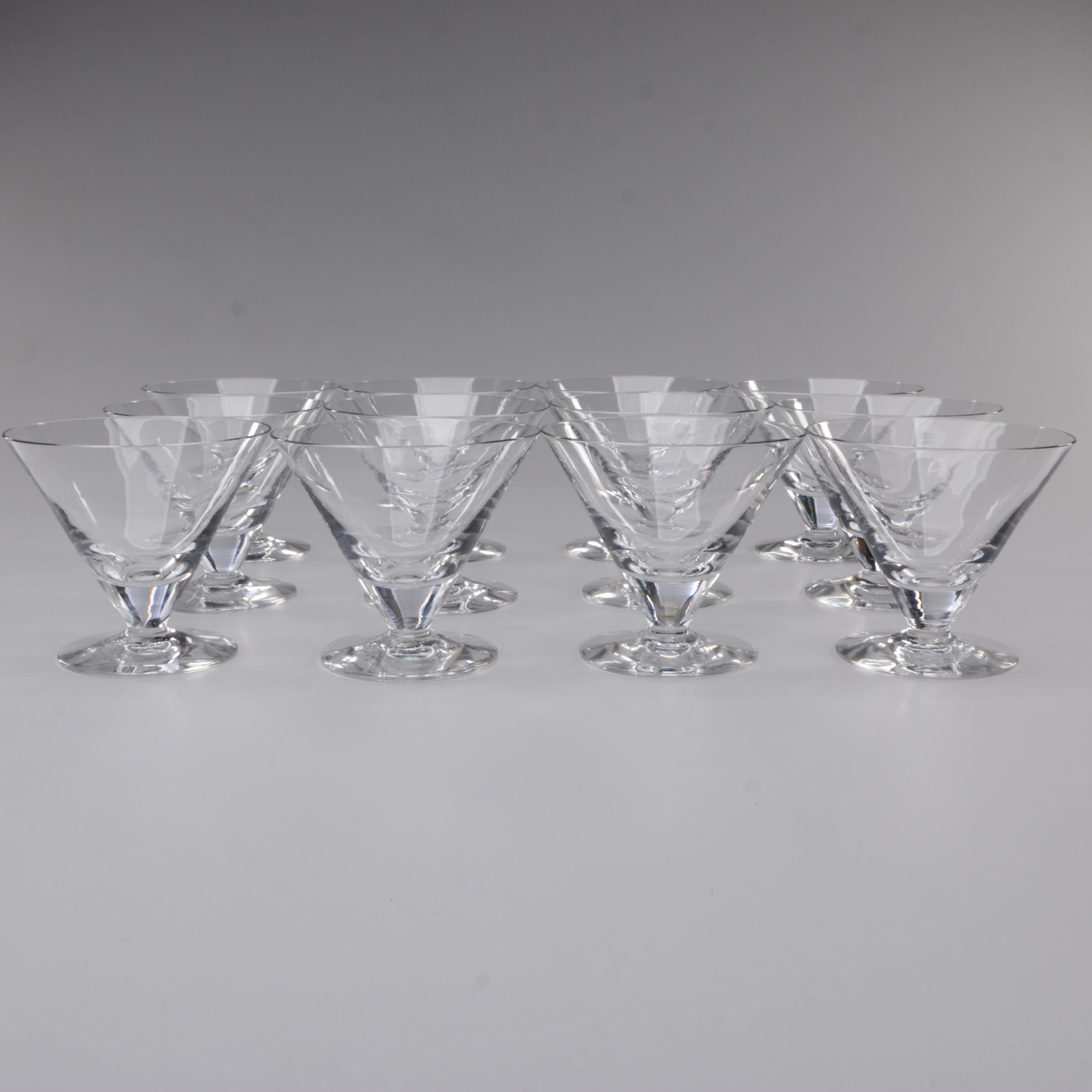 Vintage Crystal Martini Glasses