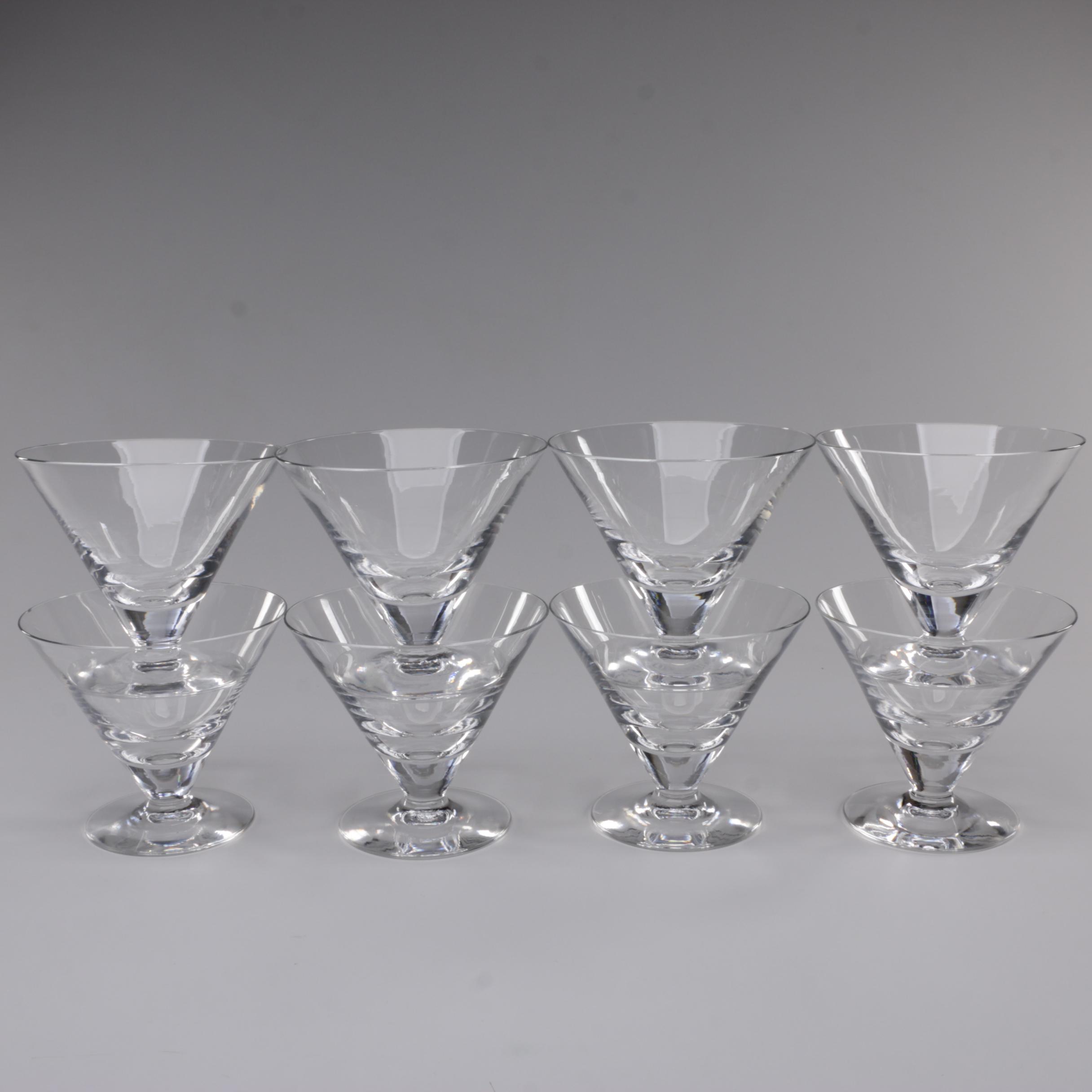 Vintage Crystal Martini Glasses