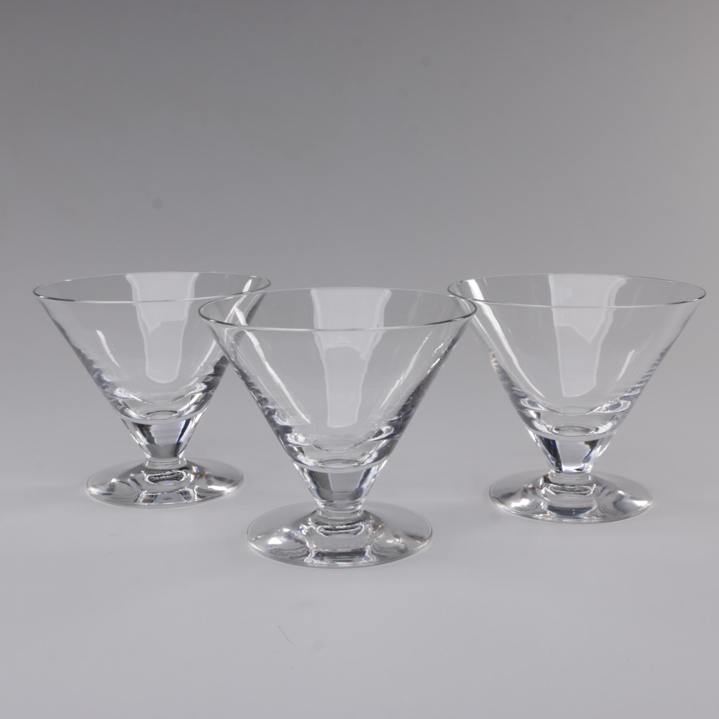 Vintage Crystal Martini Glasses