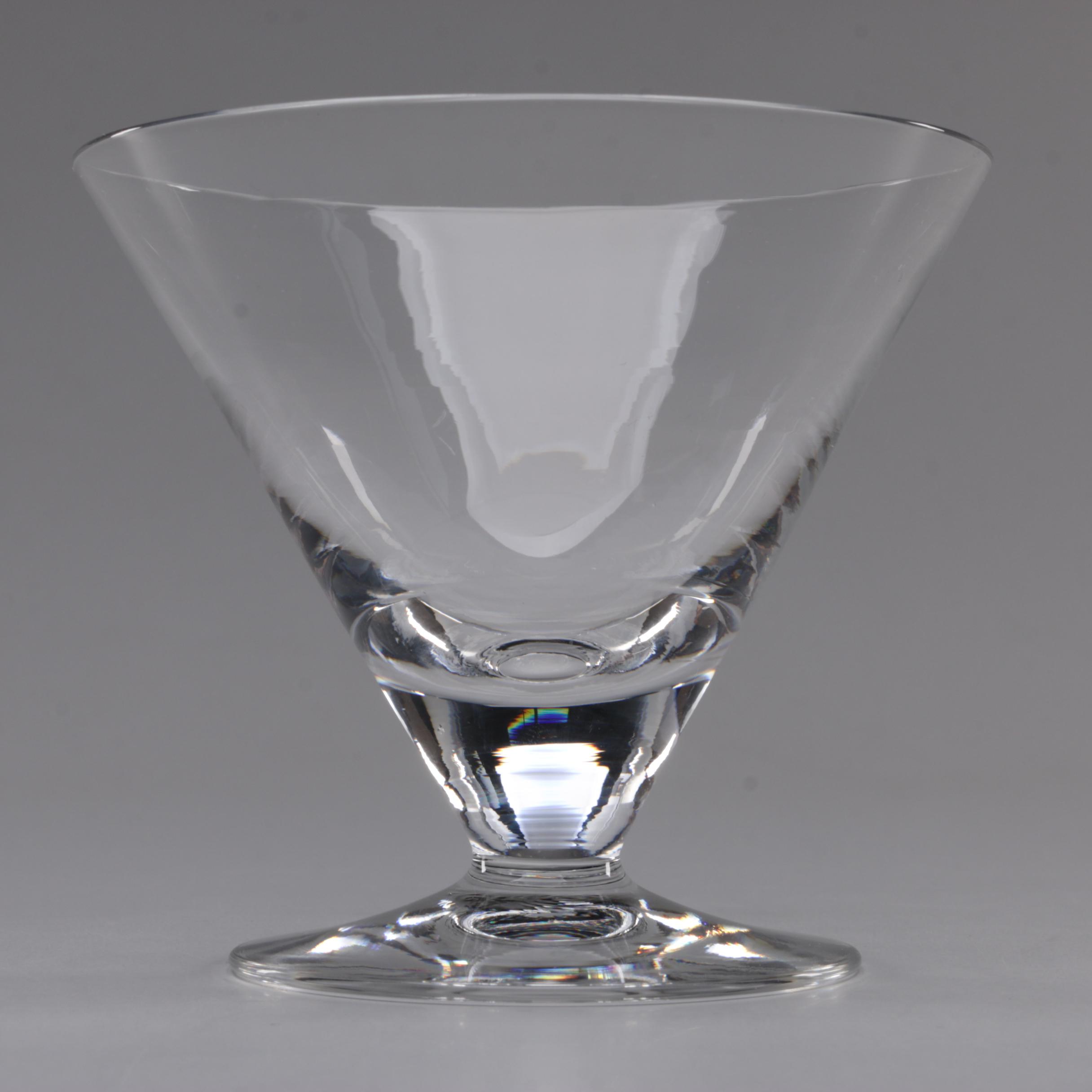 Vintage Crystal Martini Glasses