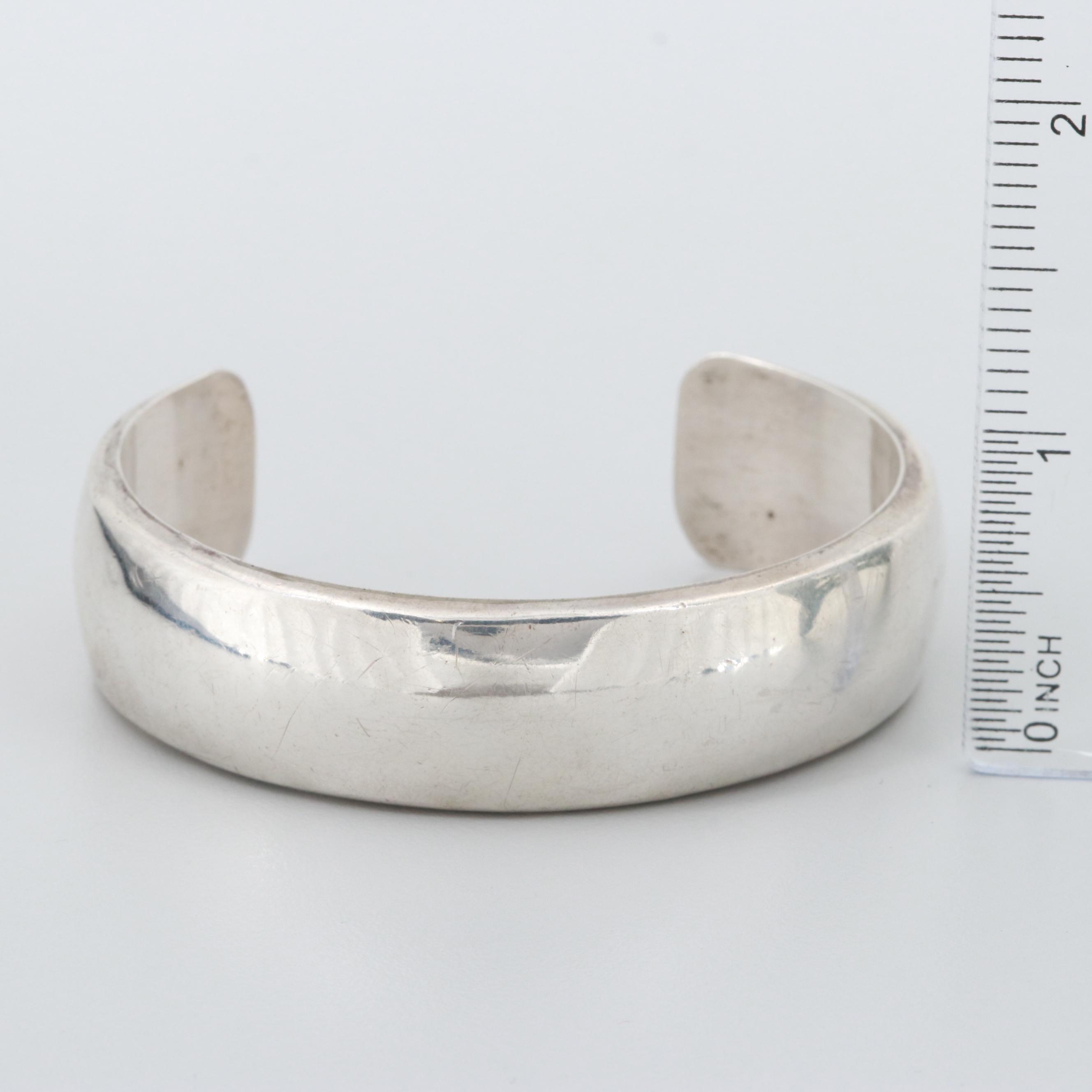 Robert Mayes Sterling Silver Cuff Bracelet
