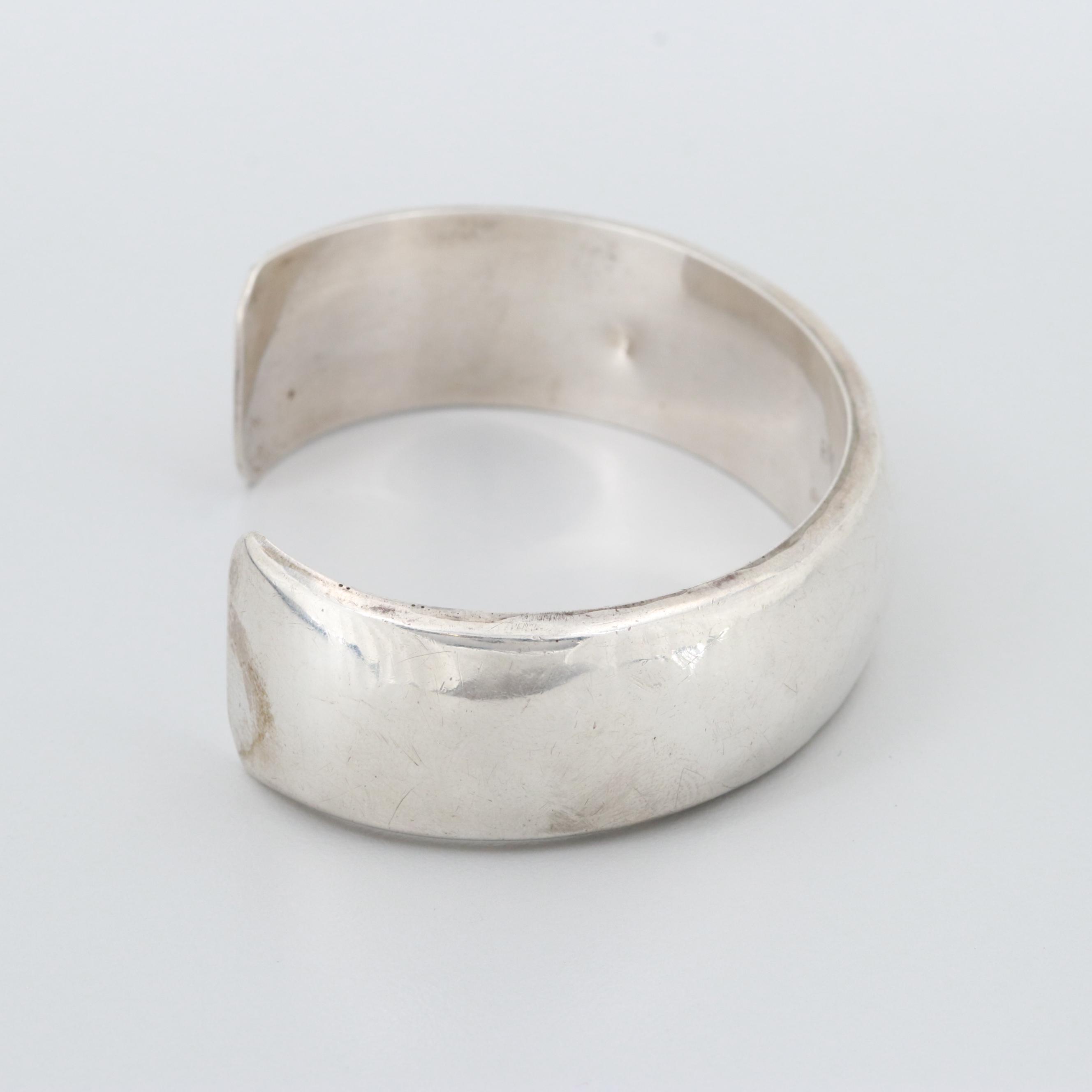 Robert Mayes Sterling Silver Cuff Bracelet