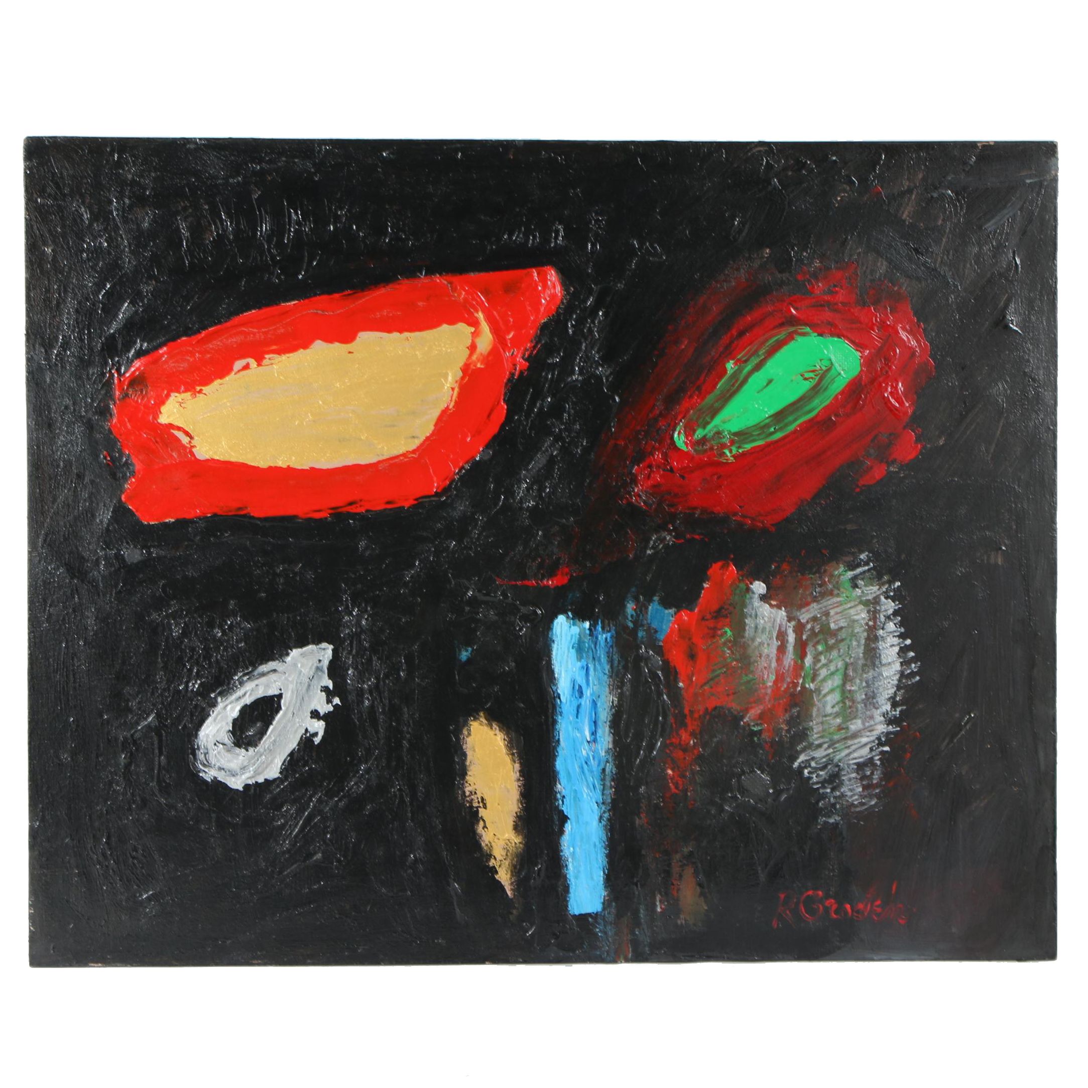 Randy Groden Mixed Media Painting "Gemellae"