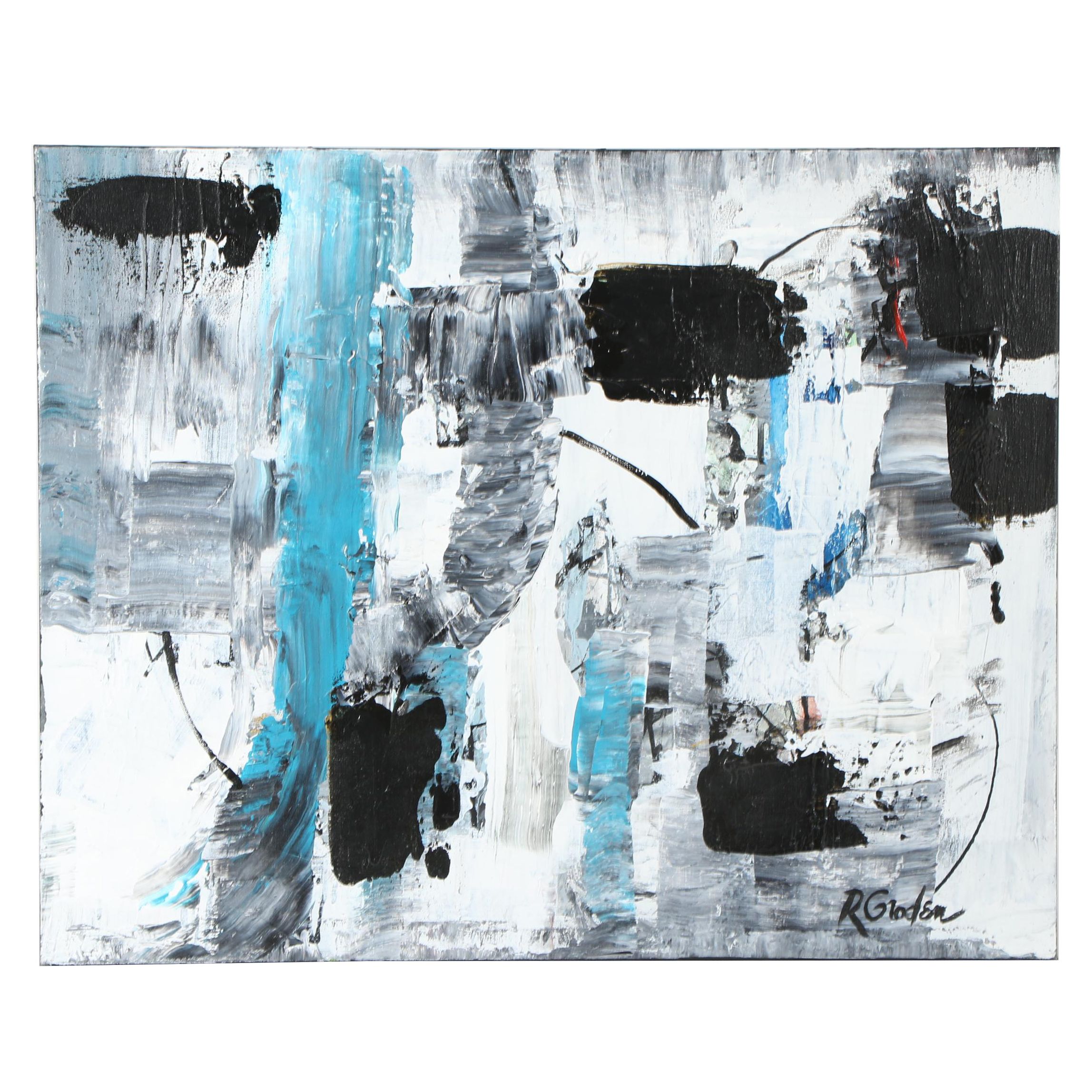 Randy Groden Mixed Media Painting "Peloponnese"