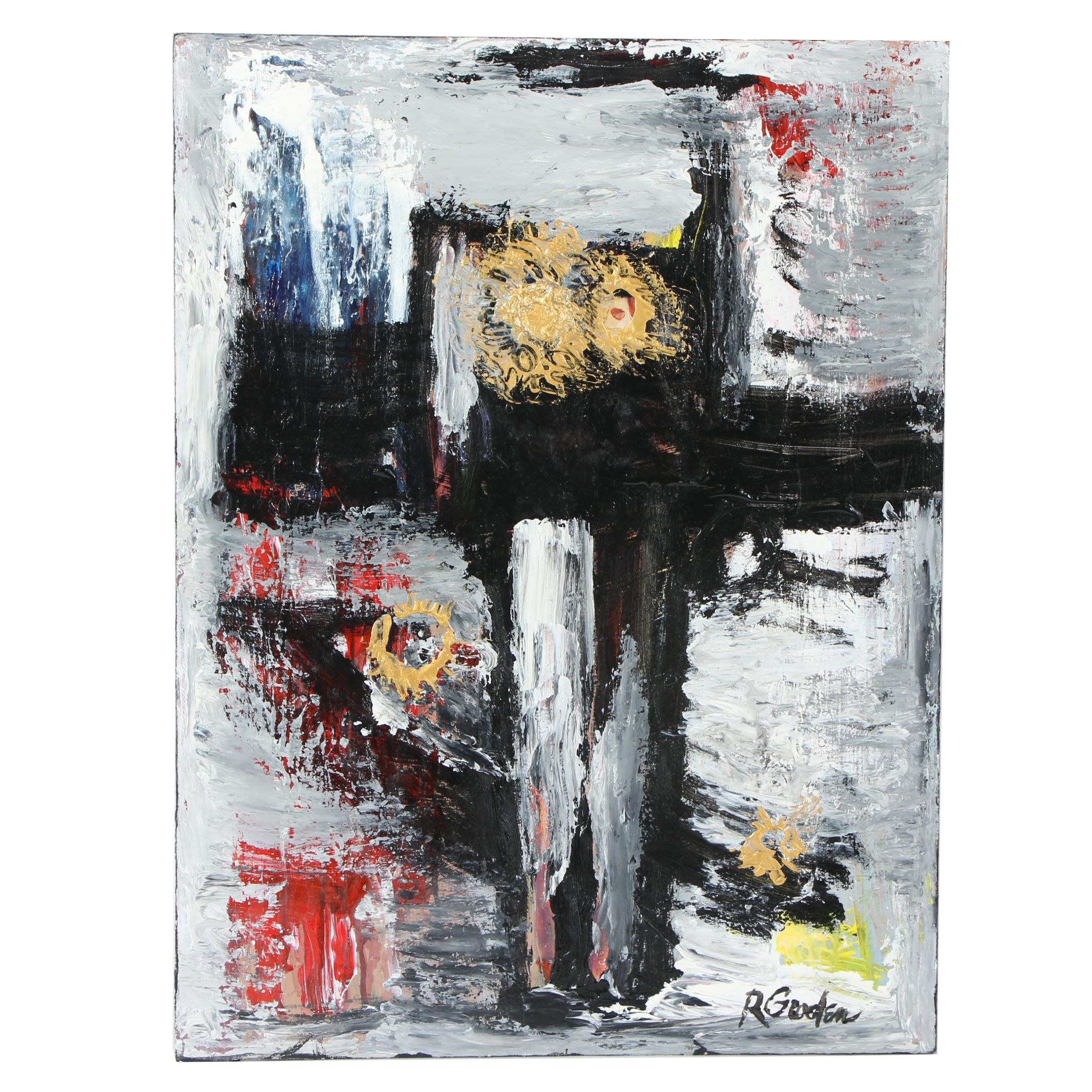 Randy Groden Mixed Media Painting "Orchomenus"