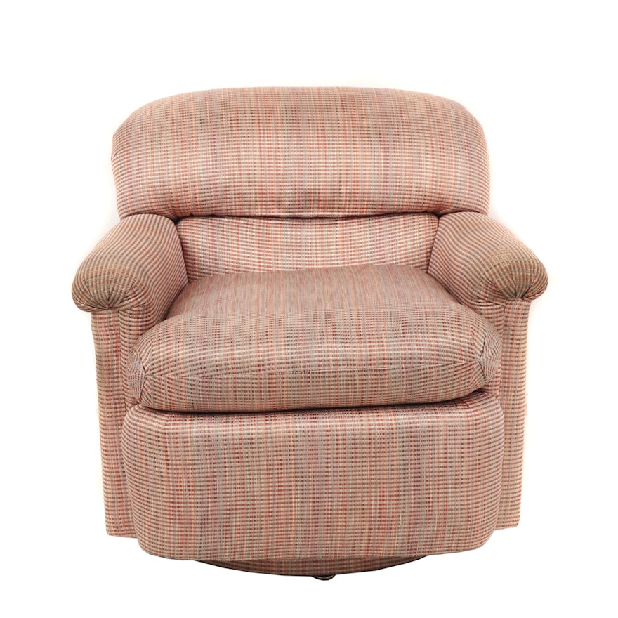 Baker Furniture Swivel Club Chair, Contemporary