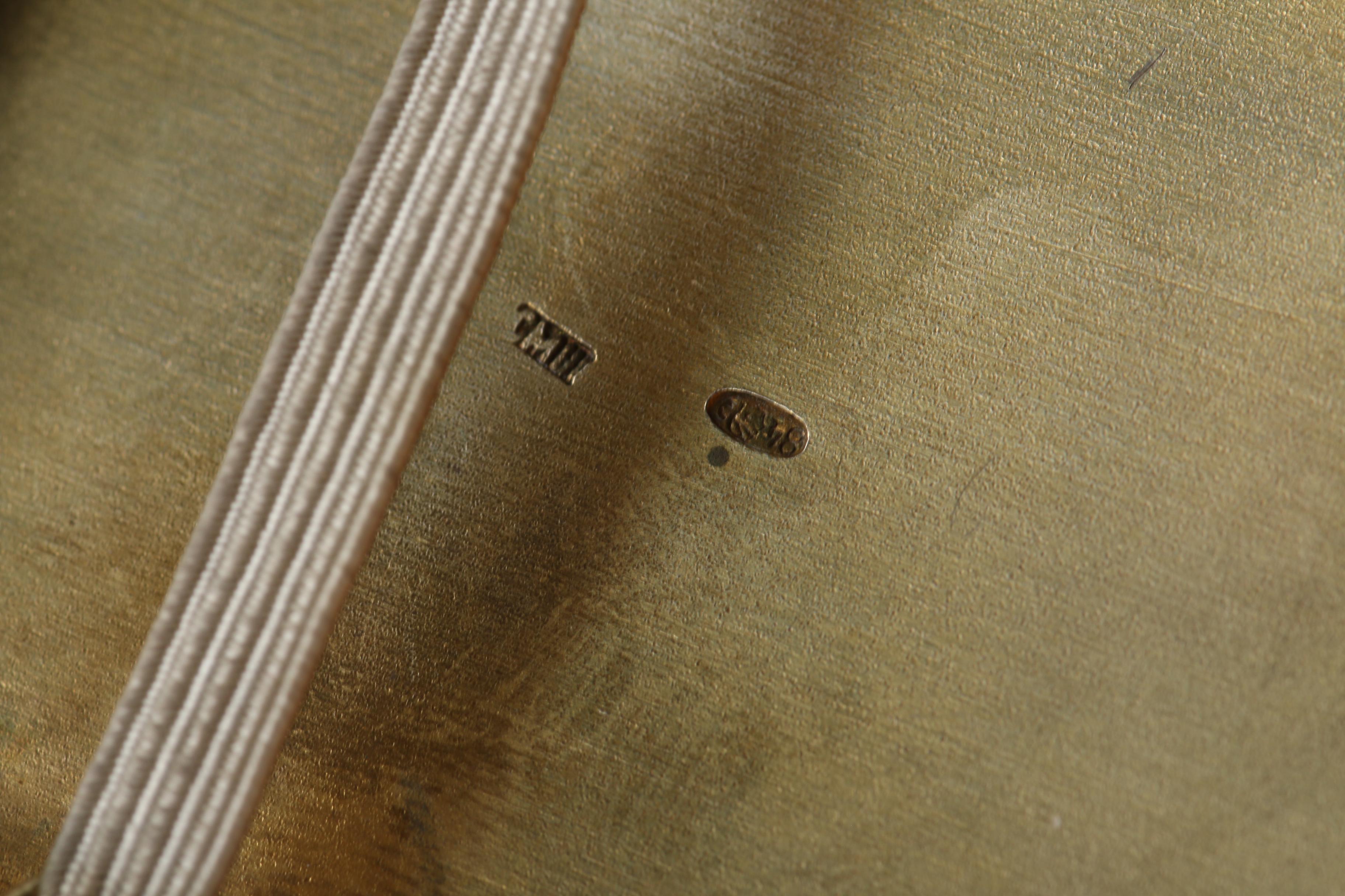 Russian Niello 875 Silver Troika Cigarette Case, 1898-1908