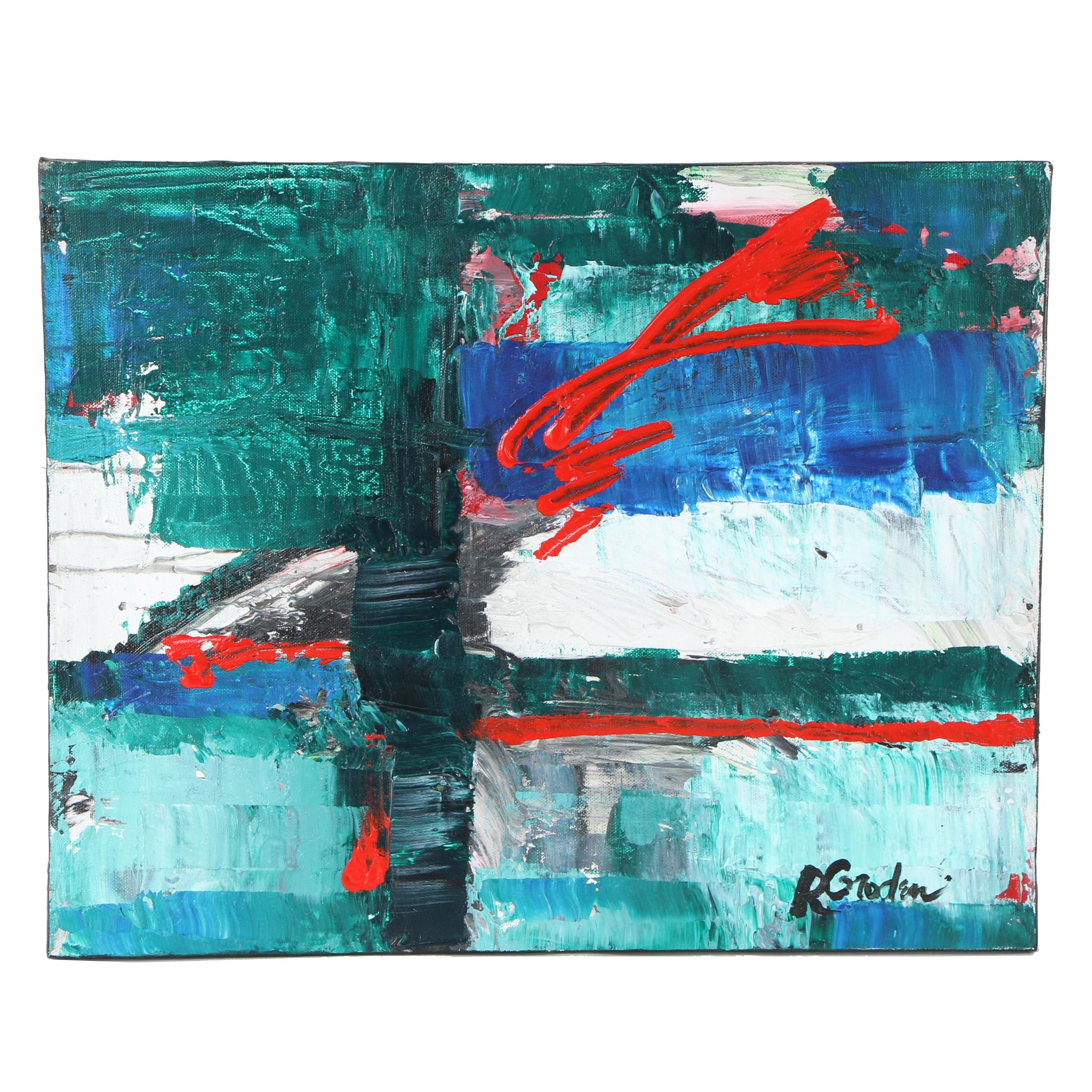 Randy Groden Mixed Media Painting "Maereio"