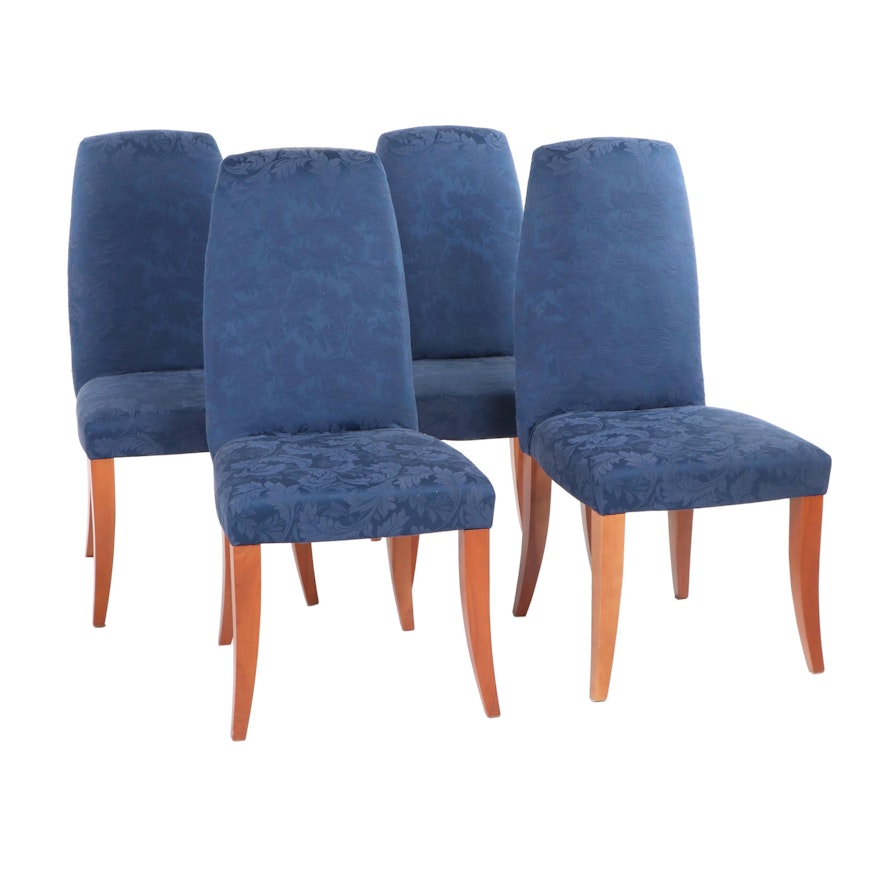 Cherry Upholstered Dining Chairs, Contemporary
