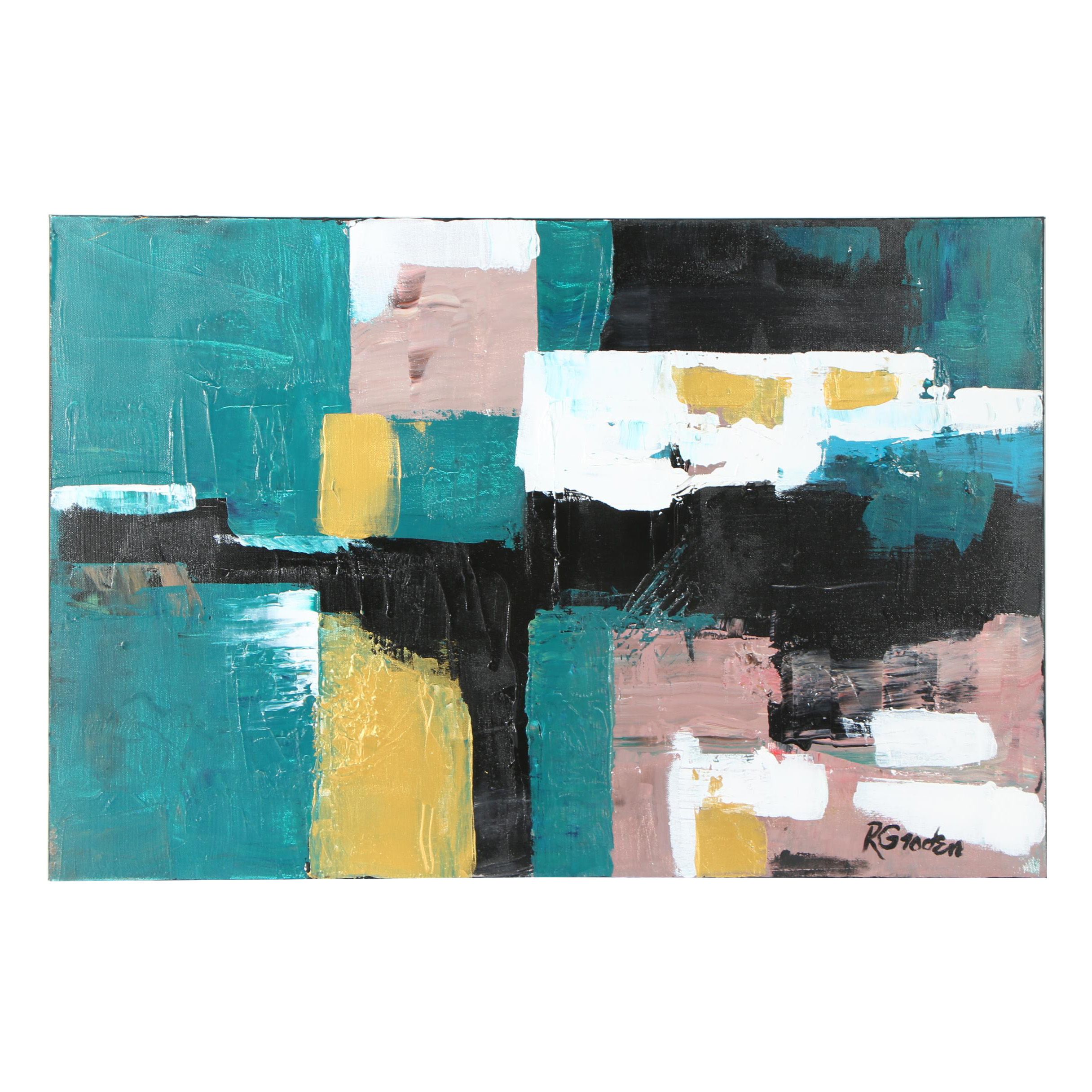 Randy Groden Mixed Media Painting "Arta"