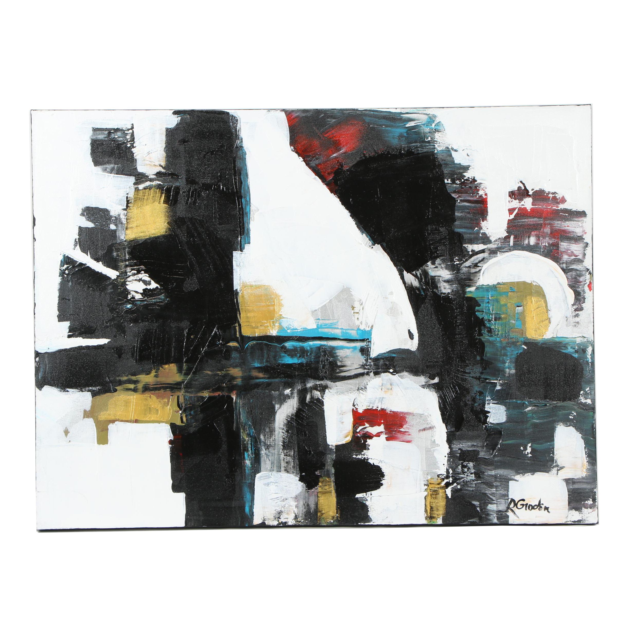 Randy Groden Mixed Media Painting "Ficuzza"