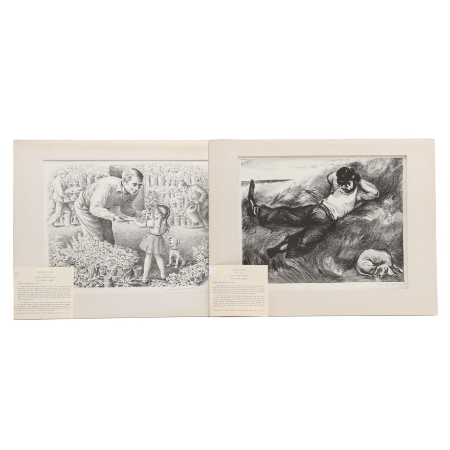 George Ratkai and Lionel Reiss 20th Century Lithographs