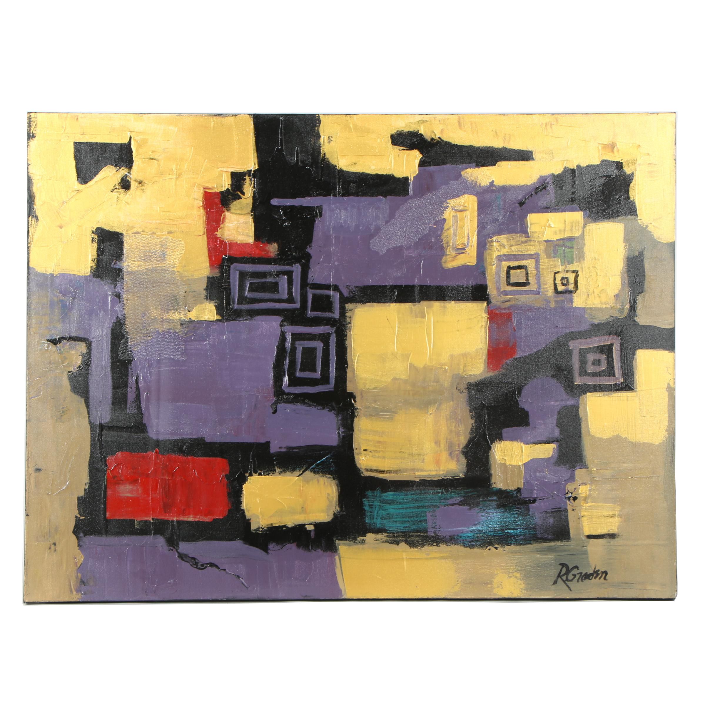 Randy Groden Mixed Media Painting "Mozia"