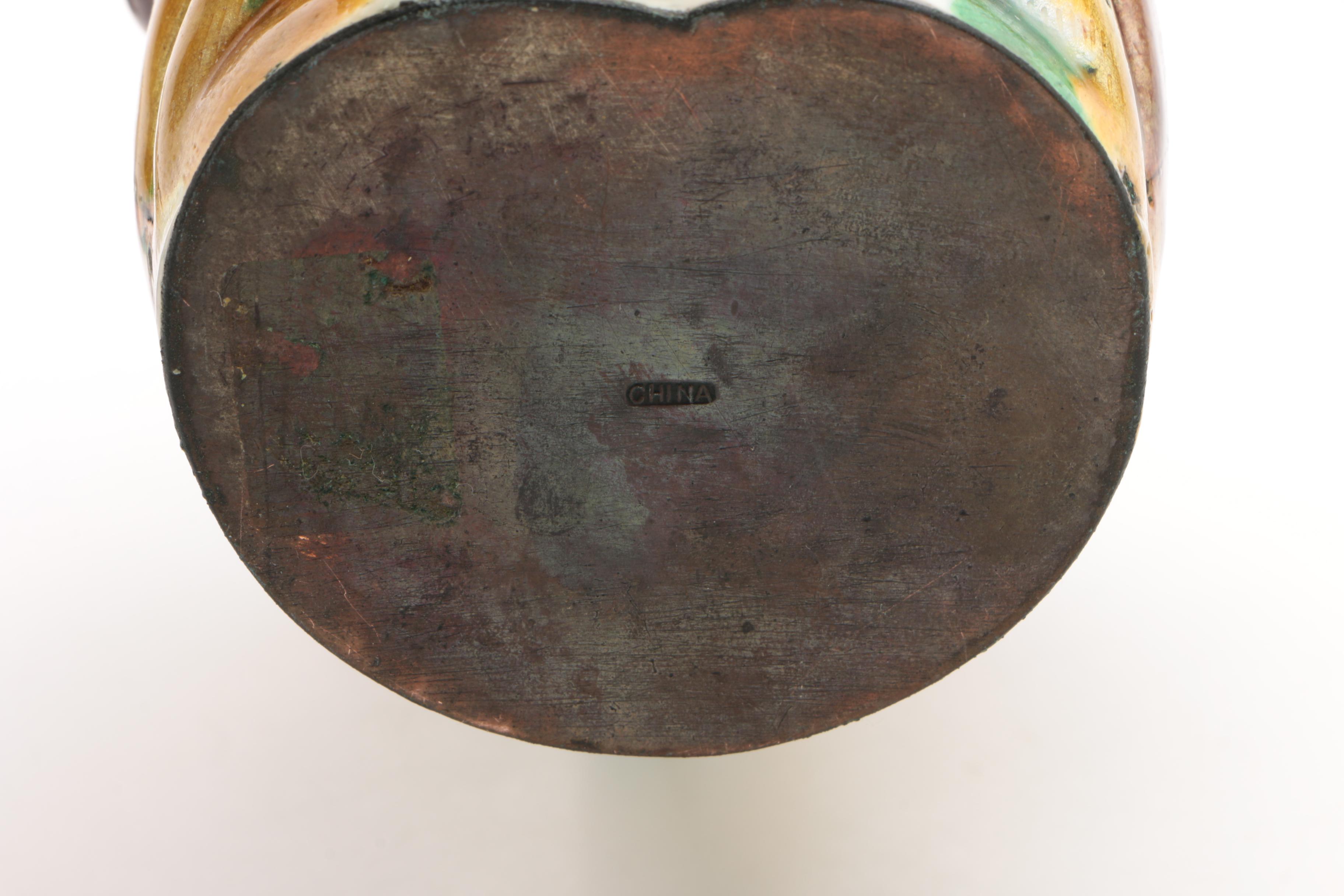 Chinese Sancai Glazed Enamel Monkey Teapot, circa 1910