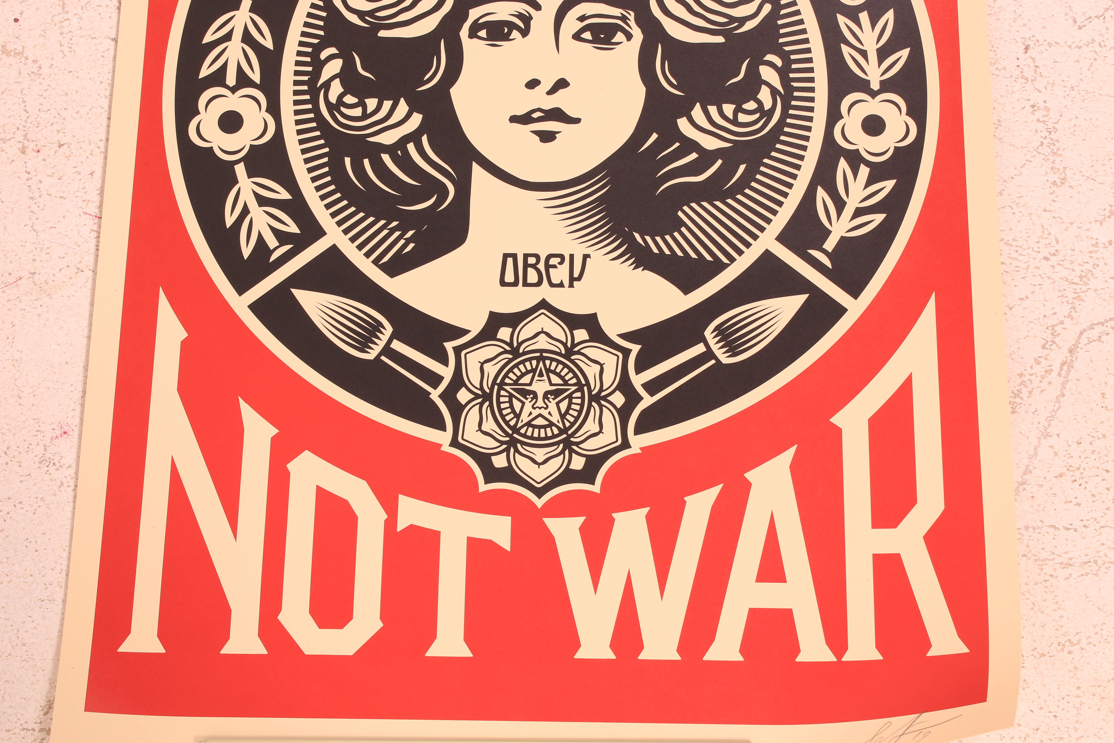 Shepard Fairey Offset Print "Make Art Not War"