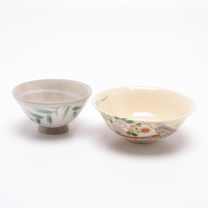 Japanese Otagiri and Studio Art Pottery Bowls