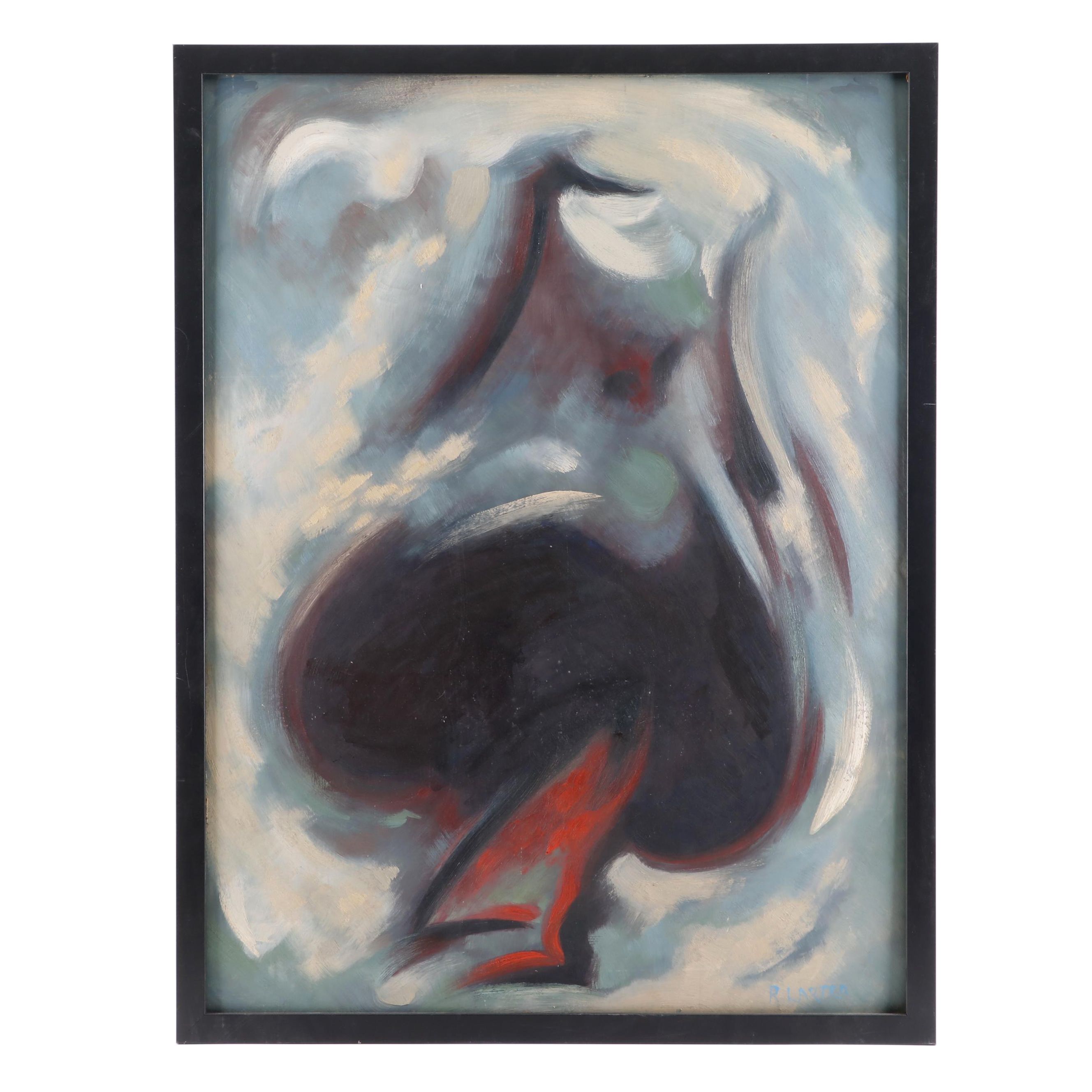 Robert Larter Abstract Oil Painting