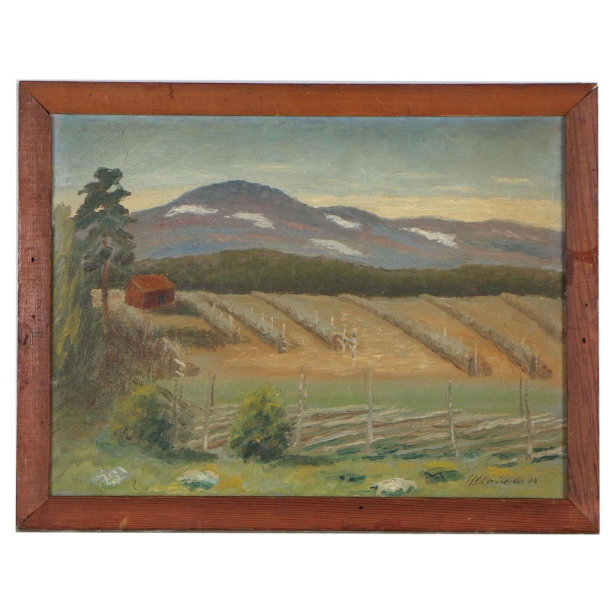 Early 20th Century Landscape Oil Painting