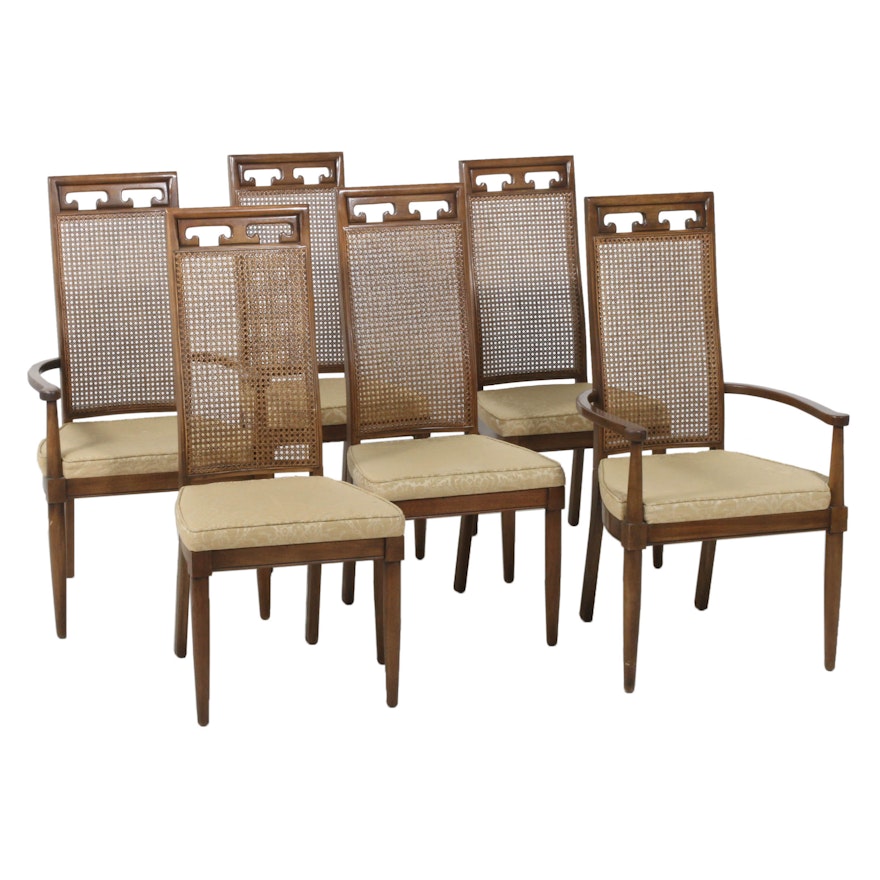 Century Furniture Cane Back Dining Chairs