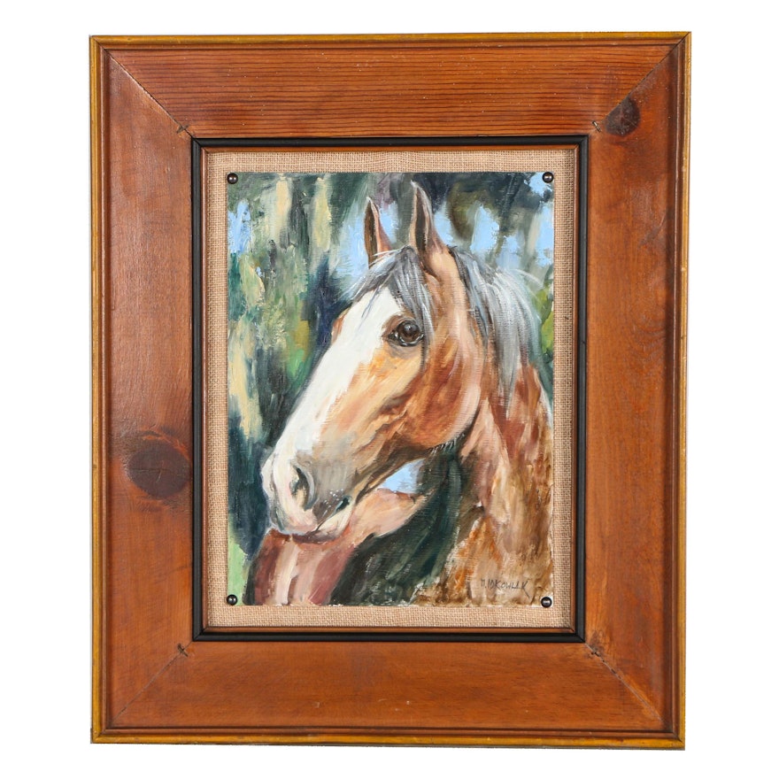 Mario Idkowiak Oil Painting of Horse