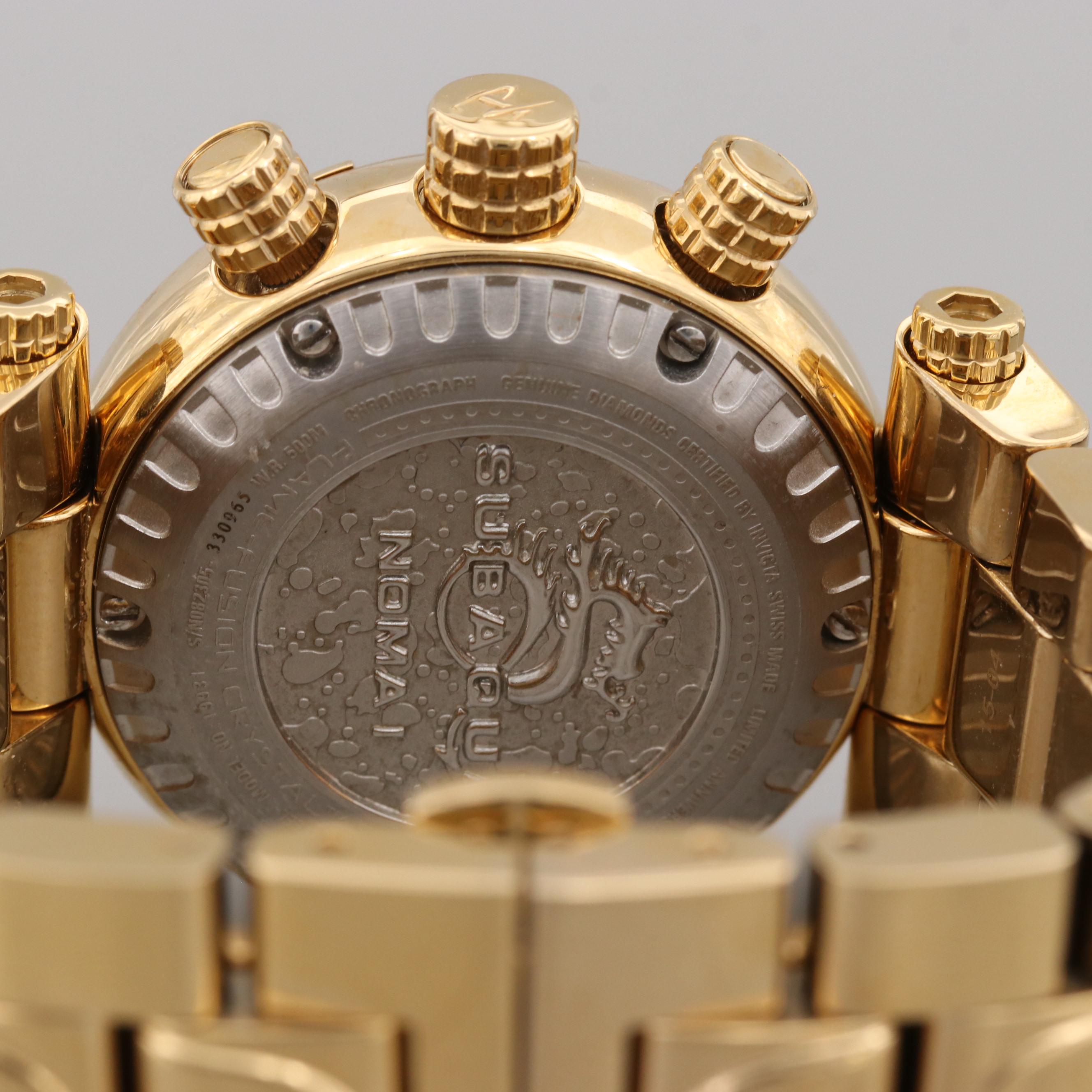 Invicta Reserve Limited Edition Watch With Abalone and Diamond Dial