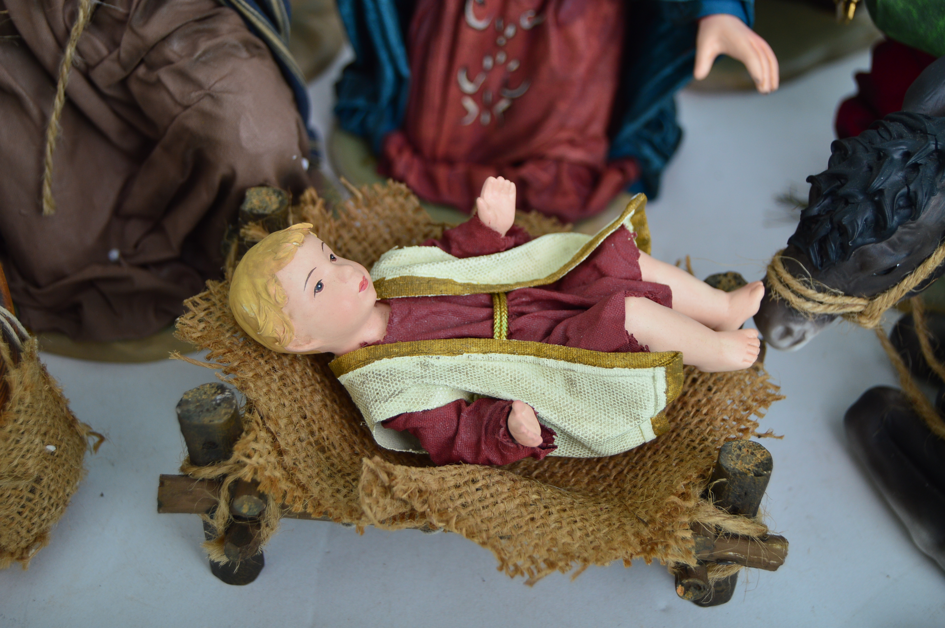 Hand Painted Creche Set