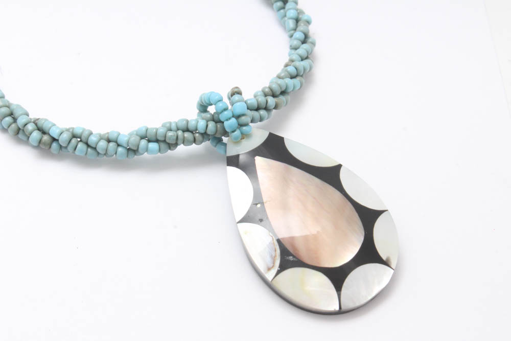 Lia Sophia and Premier Designs Mother of Pearl and Shell Necklaces