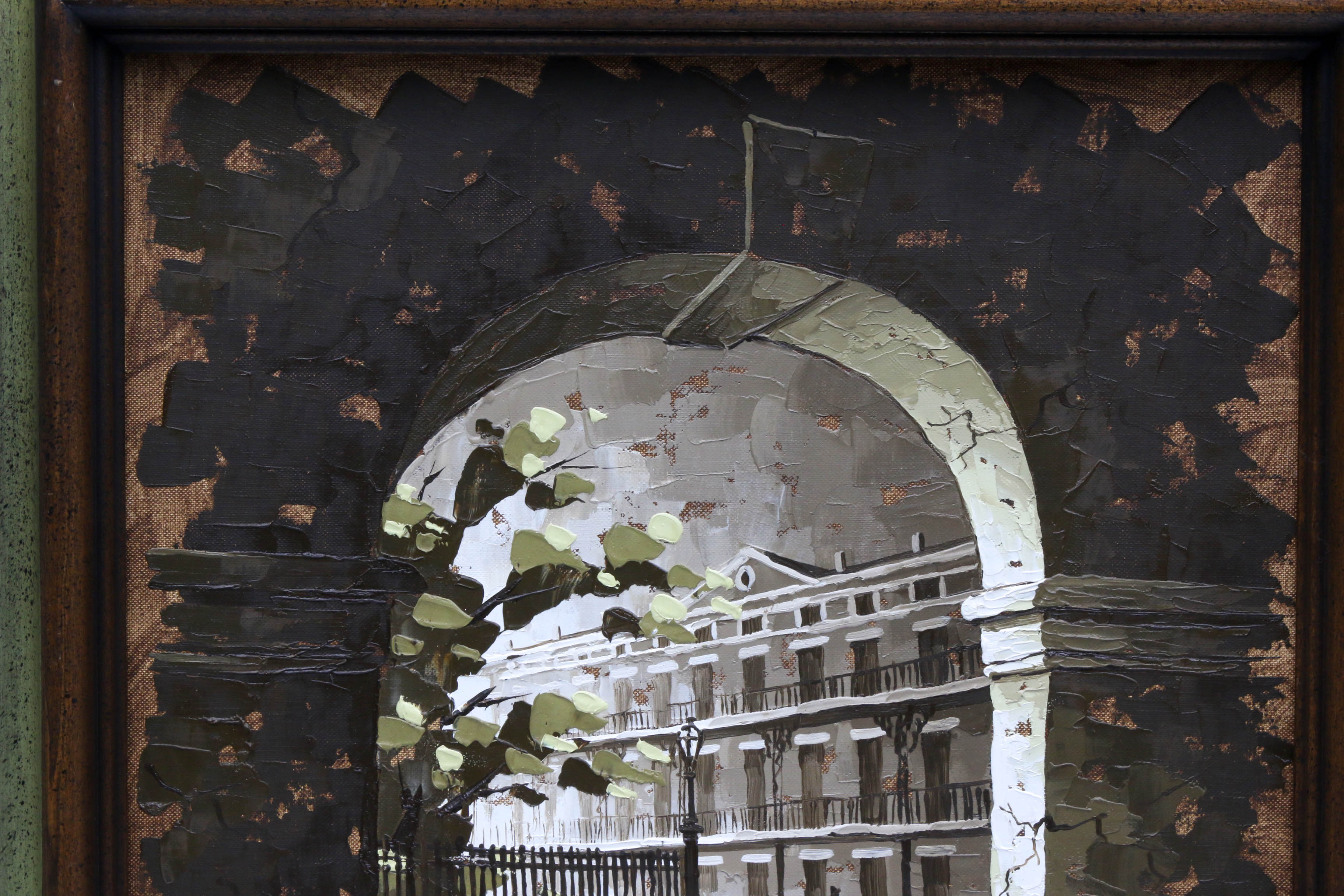 D. Nick 1970 New Orleans Oil Painting