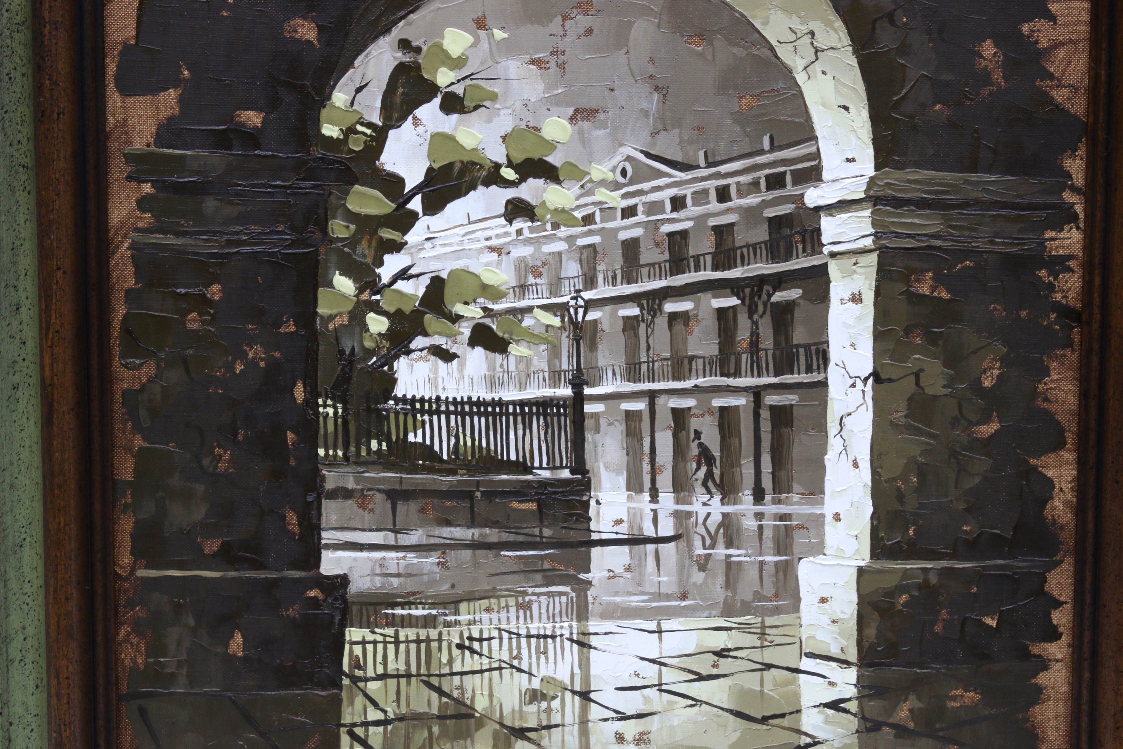 D. Nick 1970 New Orleans Oil Painting