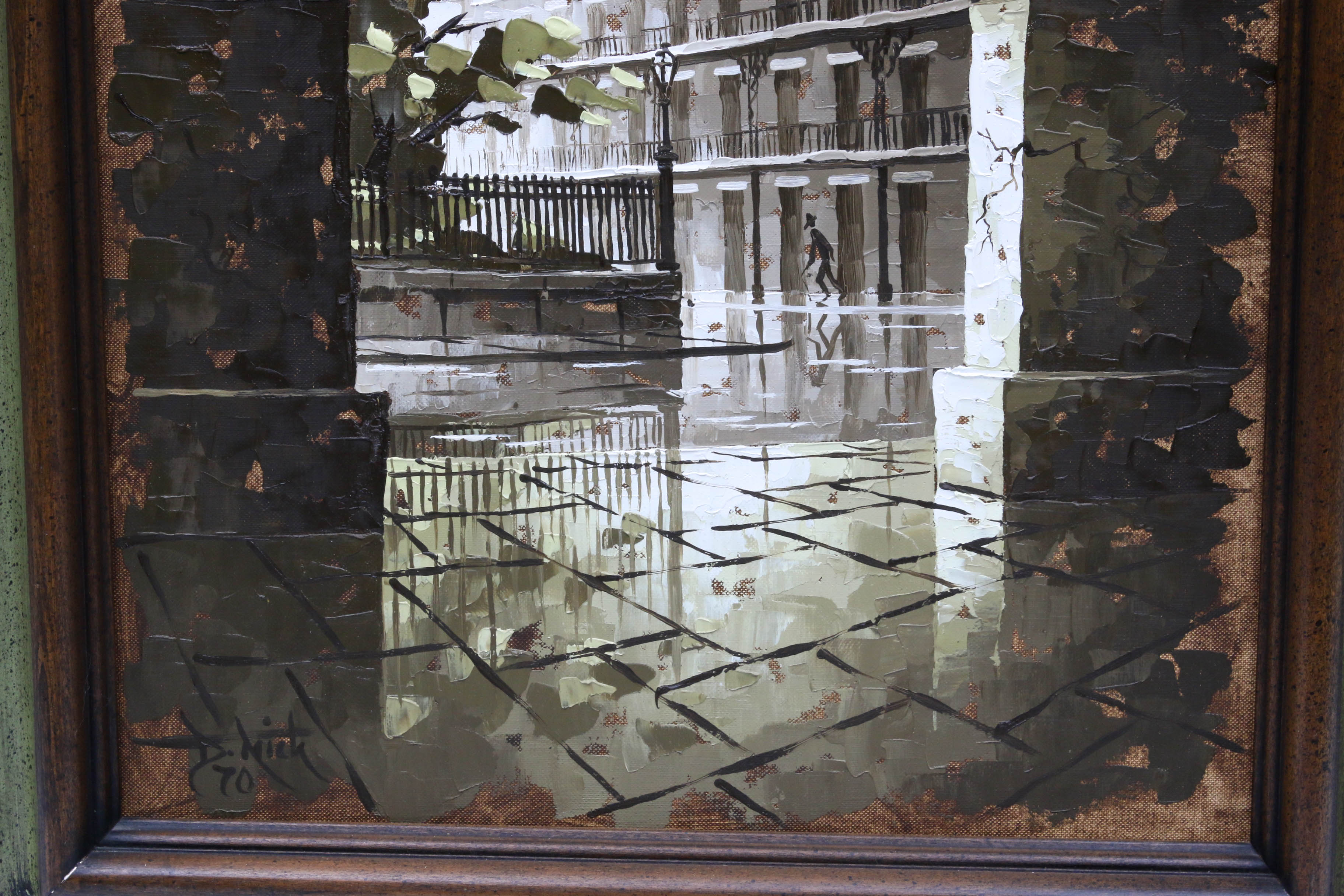 D. Nick 1970 New Orleans Oil Painting