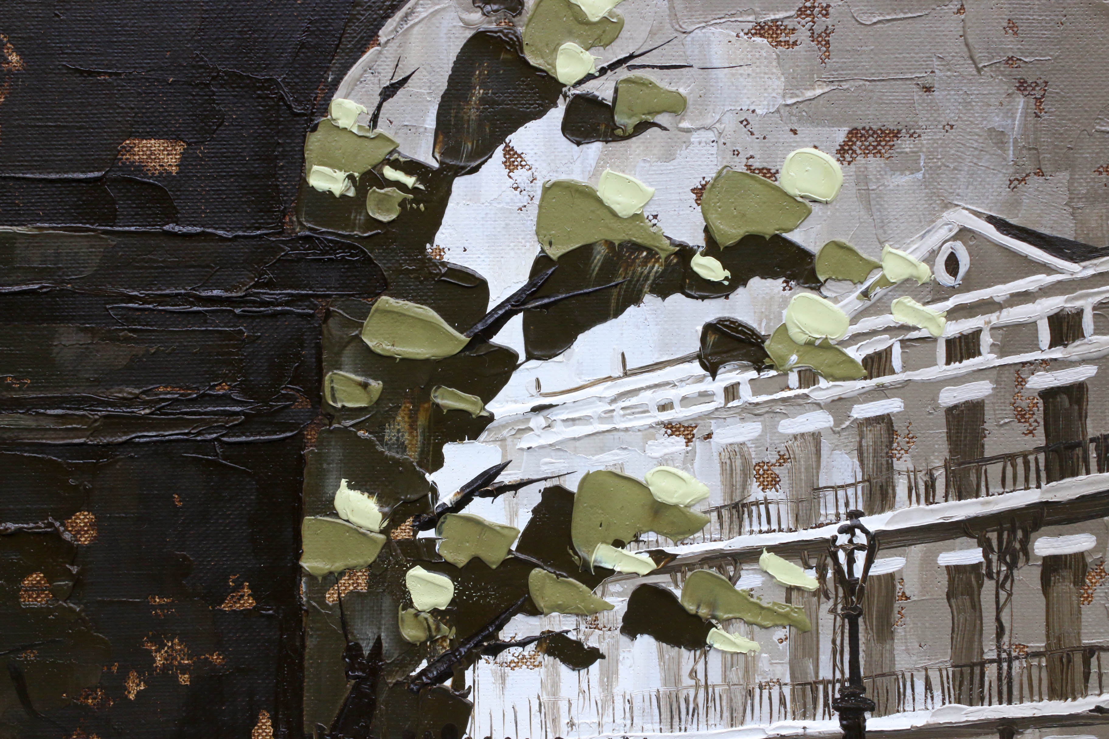 D. Nick 1970 New Orleans Oil Painting