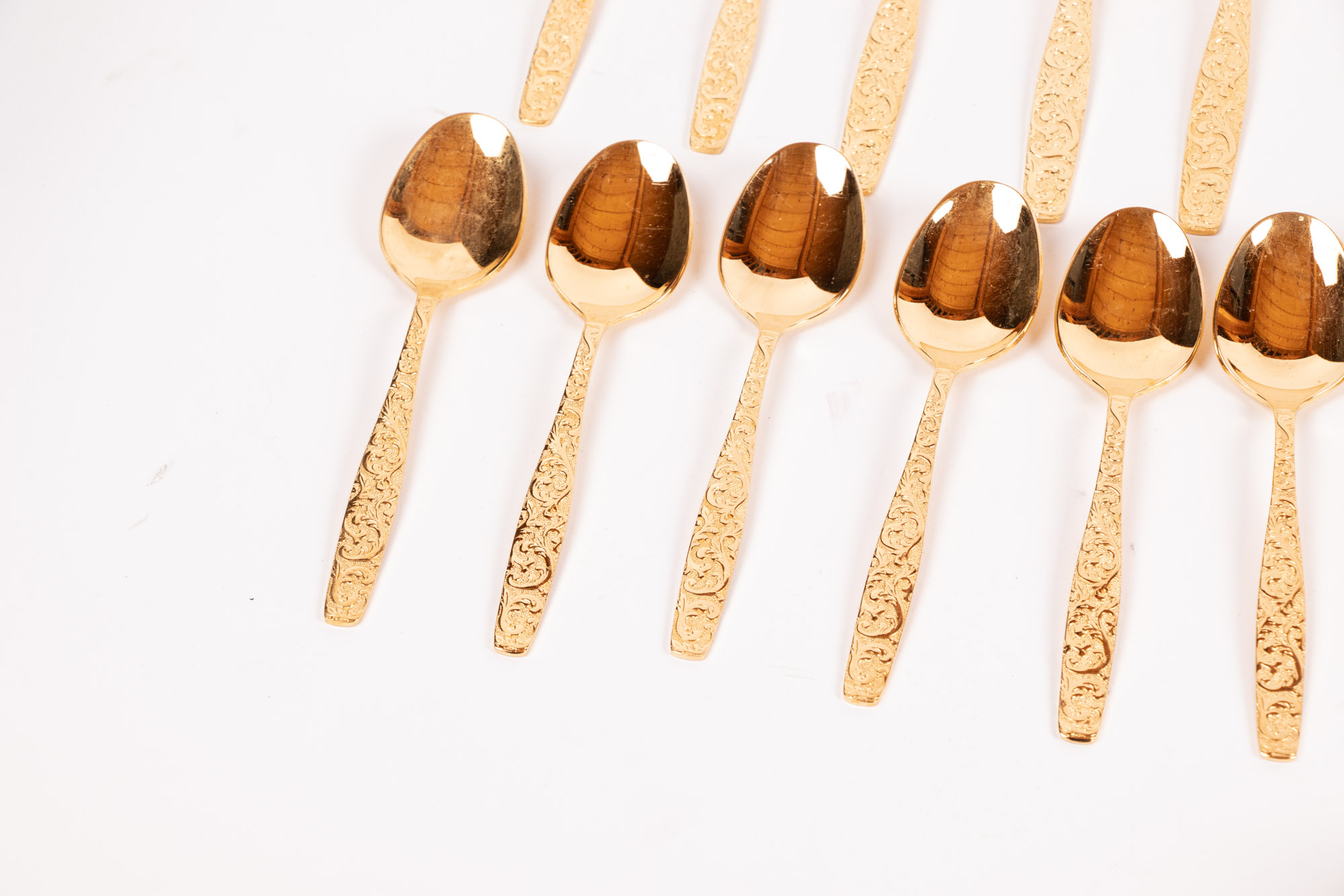 International Silver Co. "Americana Golden Heritage" Gold-Toned Flatware Set