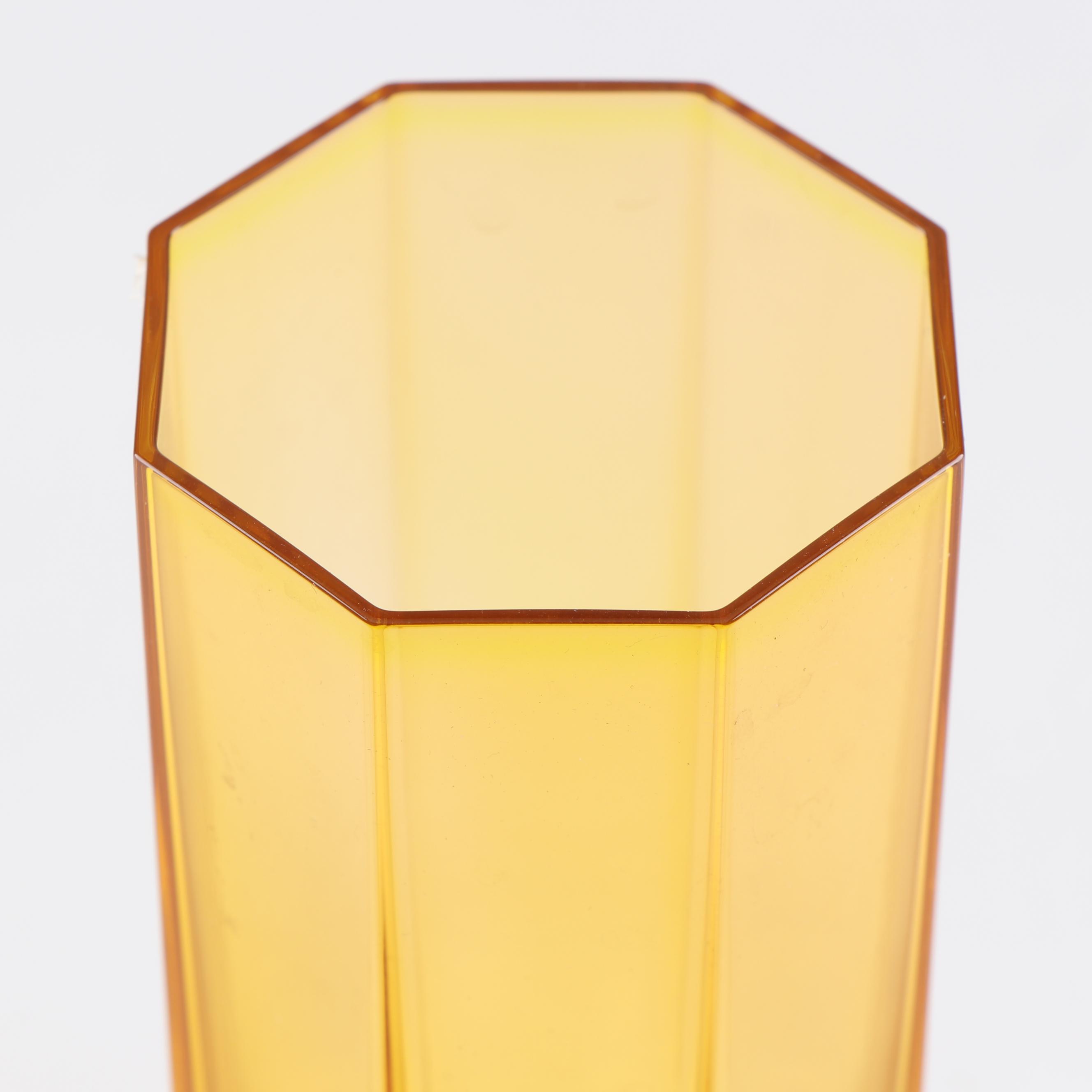 Versace Rosenthal "Medusa Lumiere Amber" Crystal Martini Glasses and a Tumbler