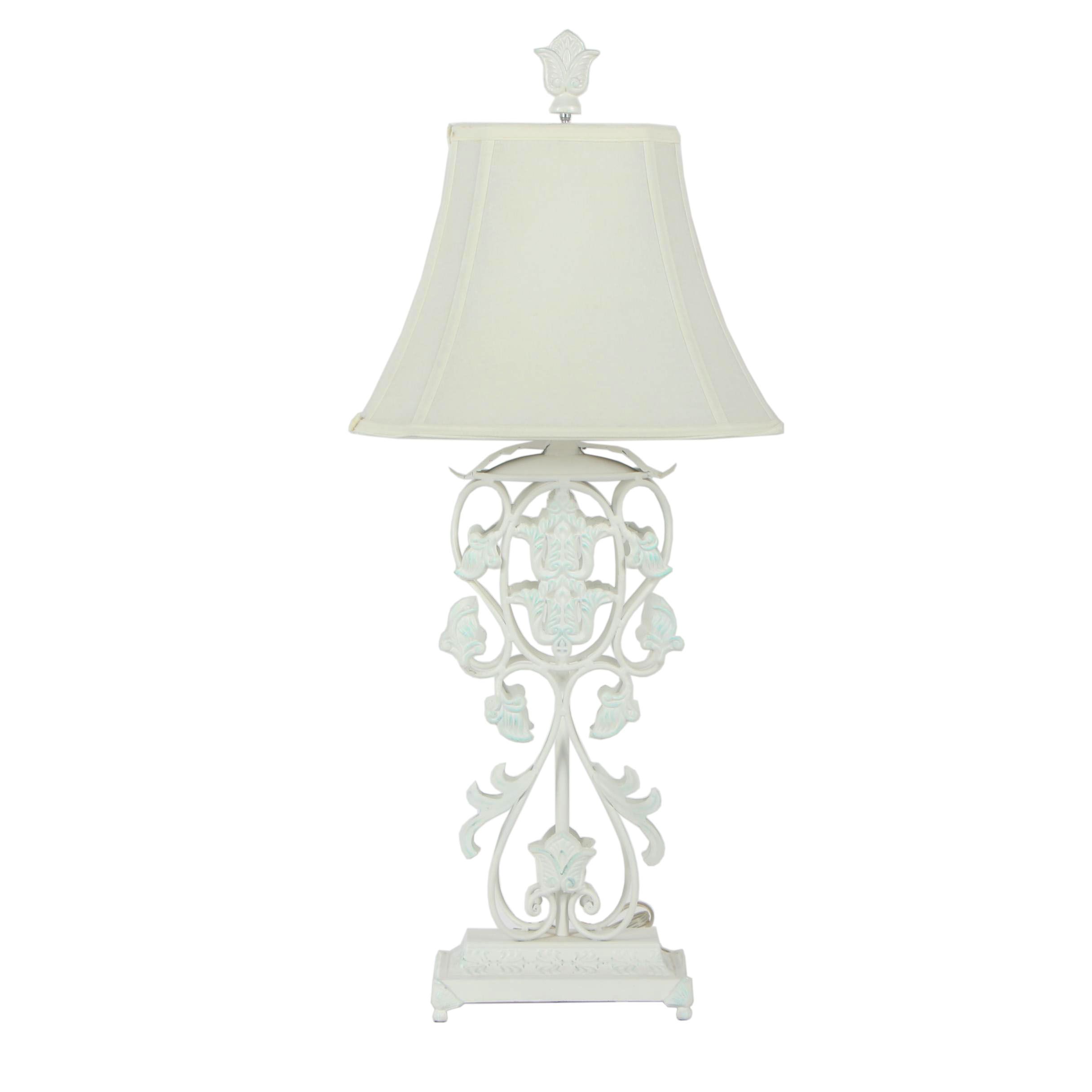 White Metal Table Lamp