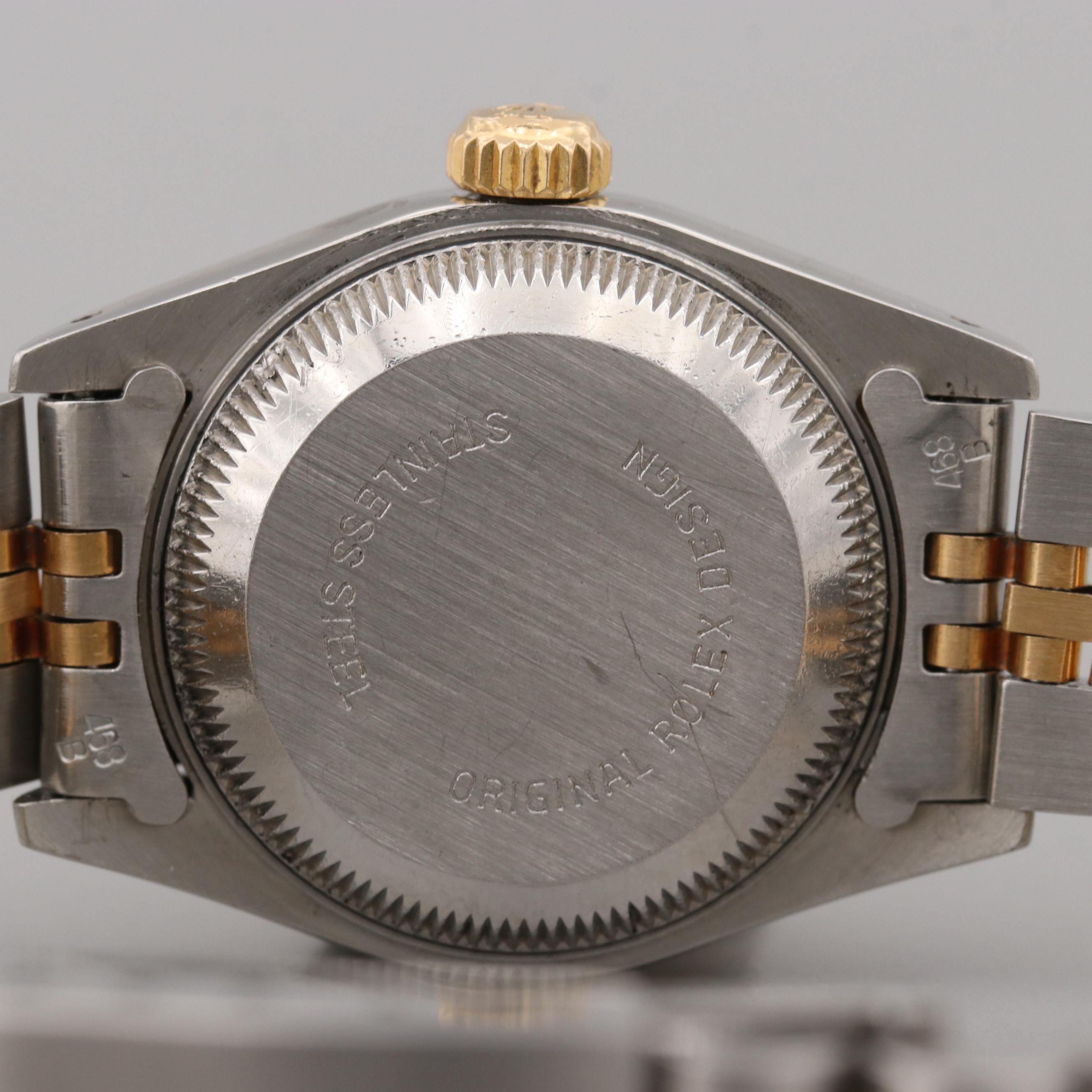 Rolex Datejust Stainless Steel and 18K Yellow Gold Watch, 1987