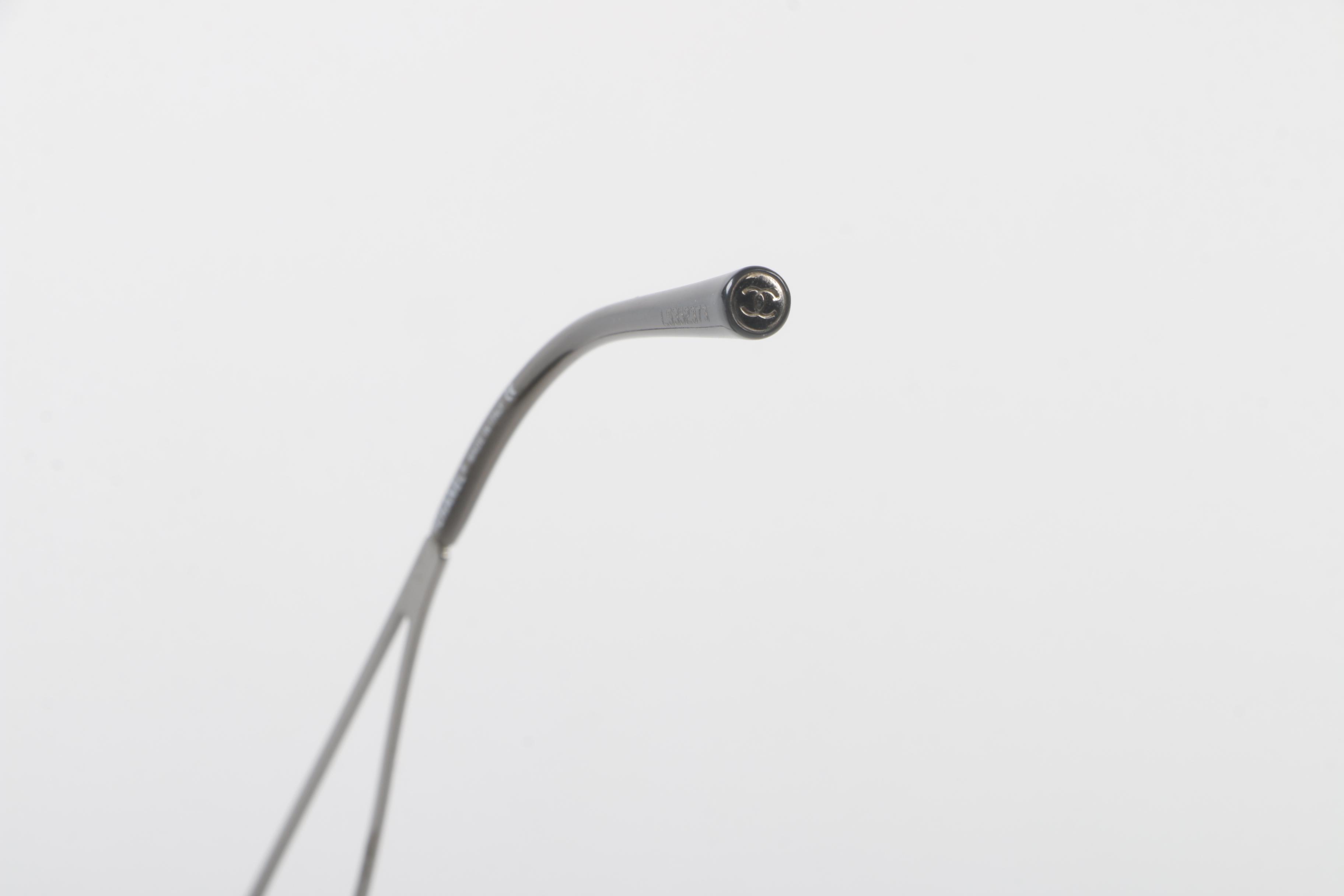 Chanel 4073-B CC Logo Sunglasses with Crystal Embellishments