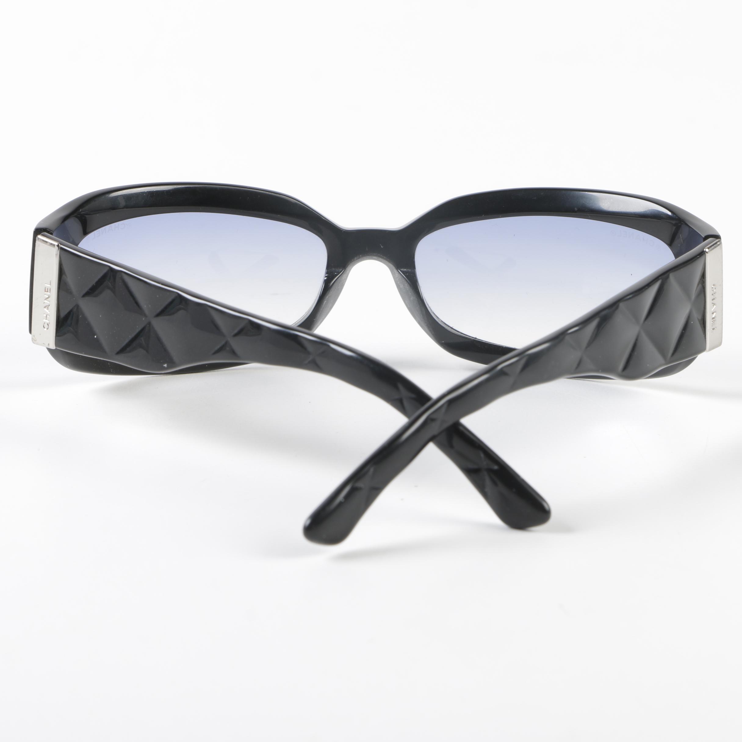 Chanel 5052 Black Quilted Stem Sunglasses