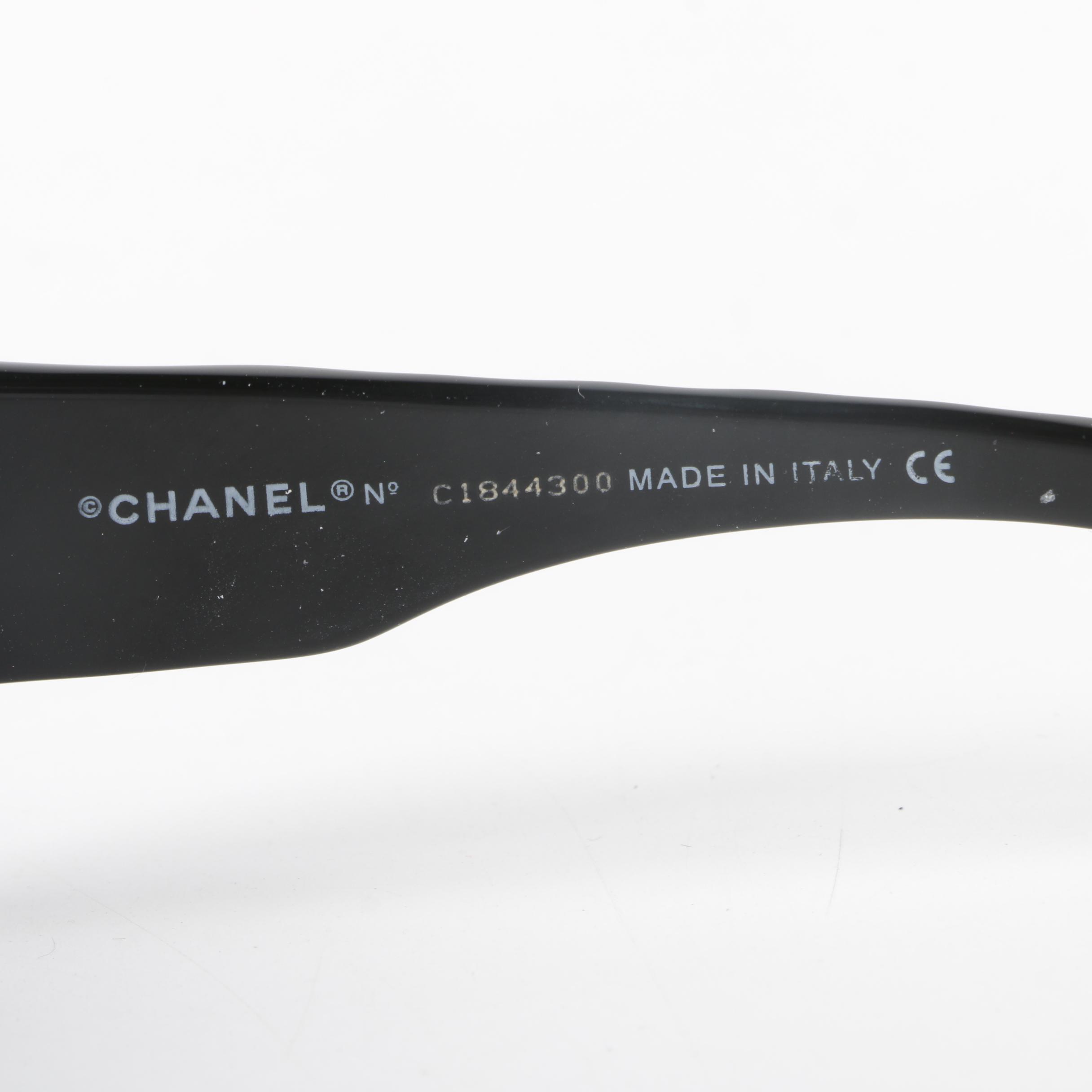 Chanel 5052 Black Quilted Stem Sunglasses