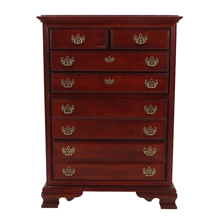 Federal Style Cherry Chest of Drawers, Contemporary