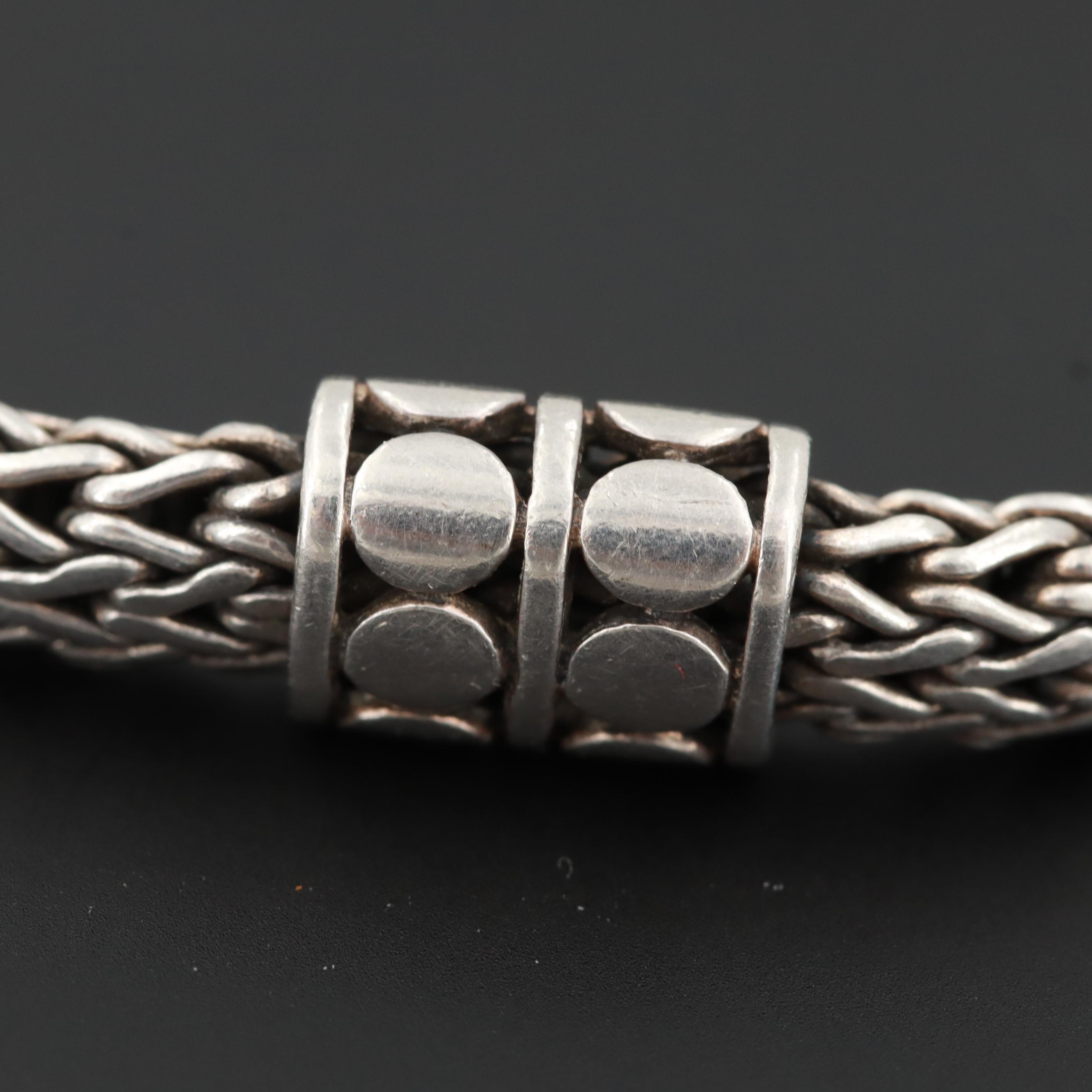 John Hardy Sterling Silver "Dot" Four Station Bracelet