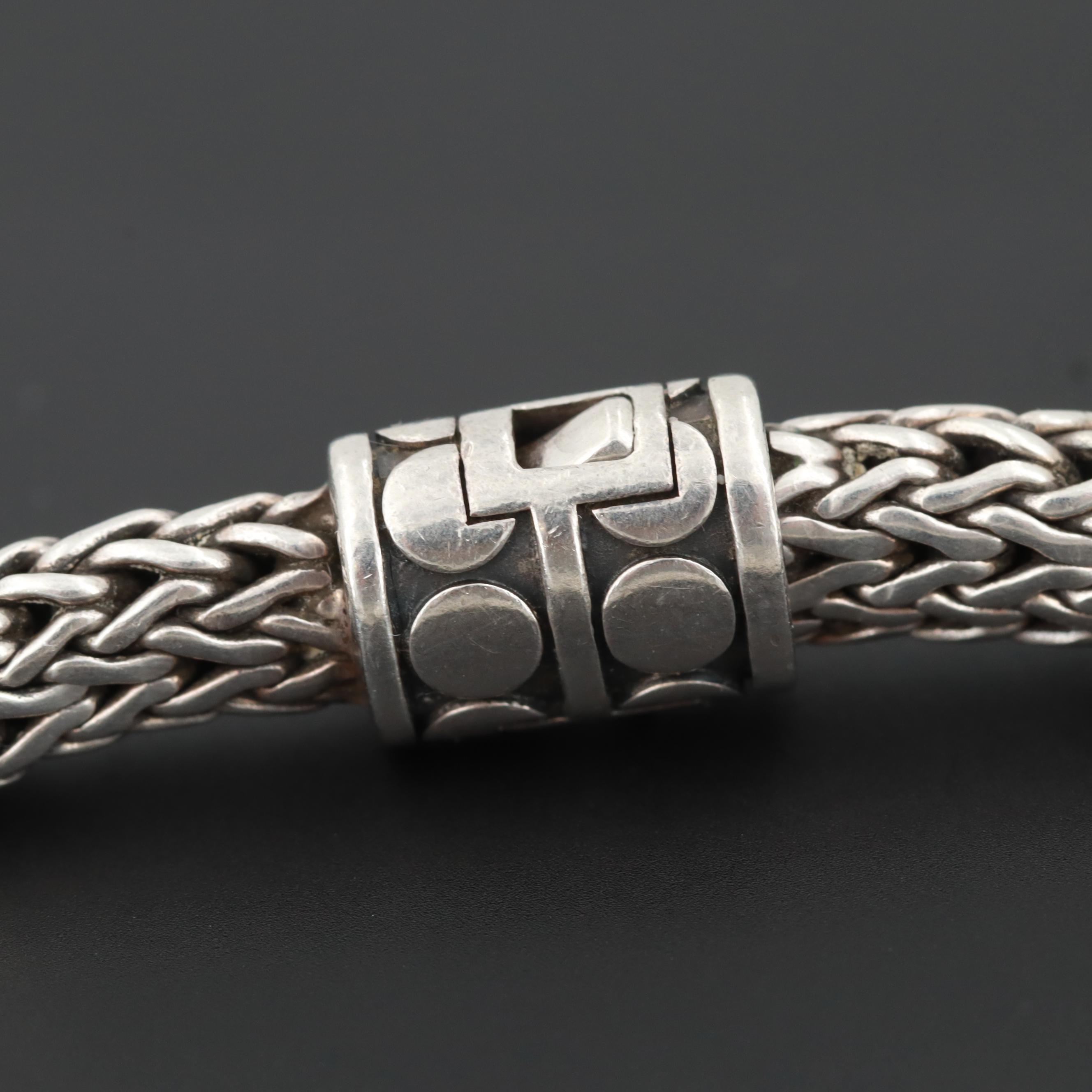 John Hardy Sterling Silver "Dot" Four Station Bracelet