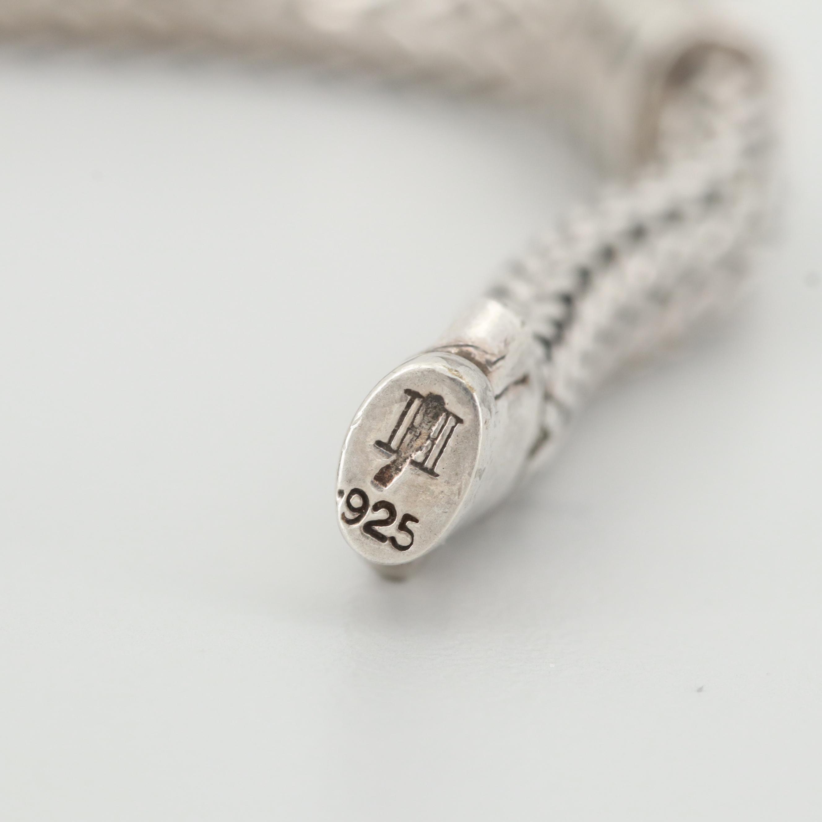 John Hardy Sterling Silver "Dot" Four Station Bracelet