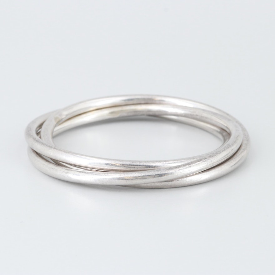 Mexican Sterling Silver Multi-Band Bracelet