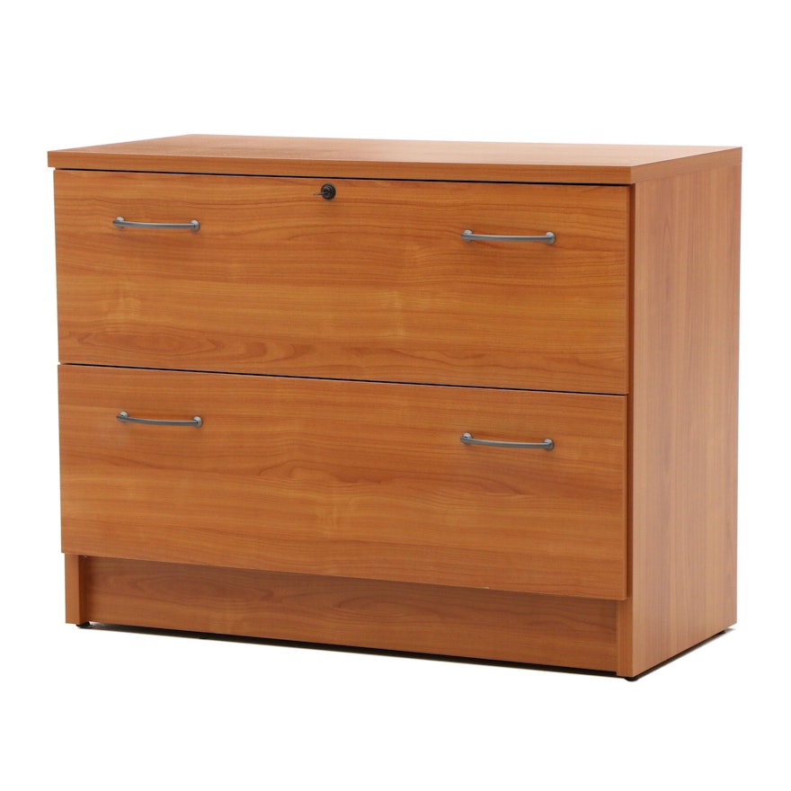 Contemporary Maple Finish Chest of Drawers